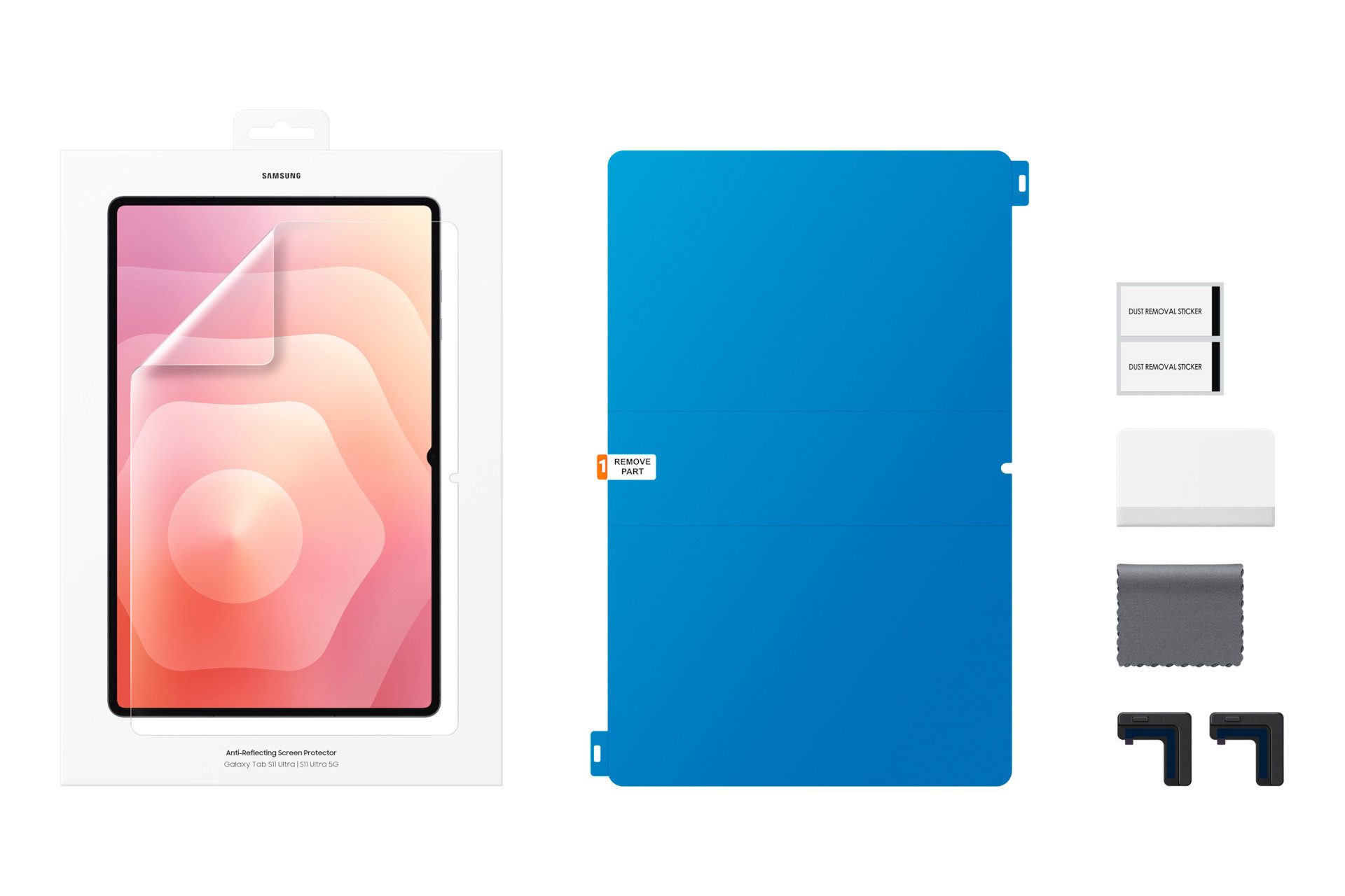 Samsung Displayschutzfolie Anti-Reflecting Screen Protector für Samsung Galaxy Tab S11 Ultra, Displayschutzfilm, Schutzfolie, Bildschirmschutz, kratz- & stoßfes – Bild 4 von 5
