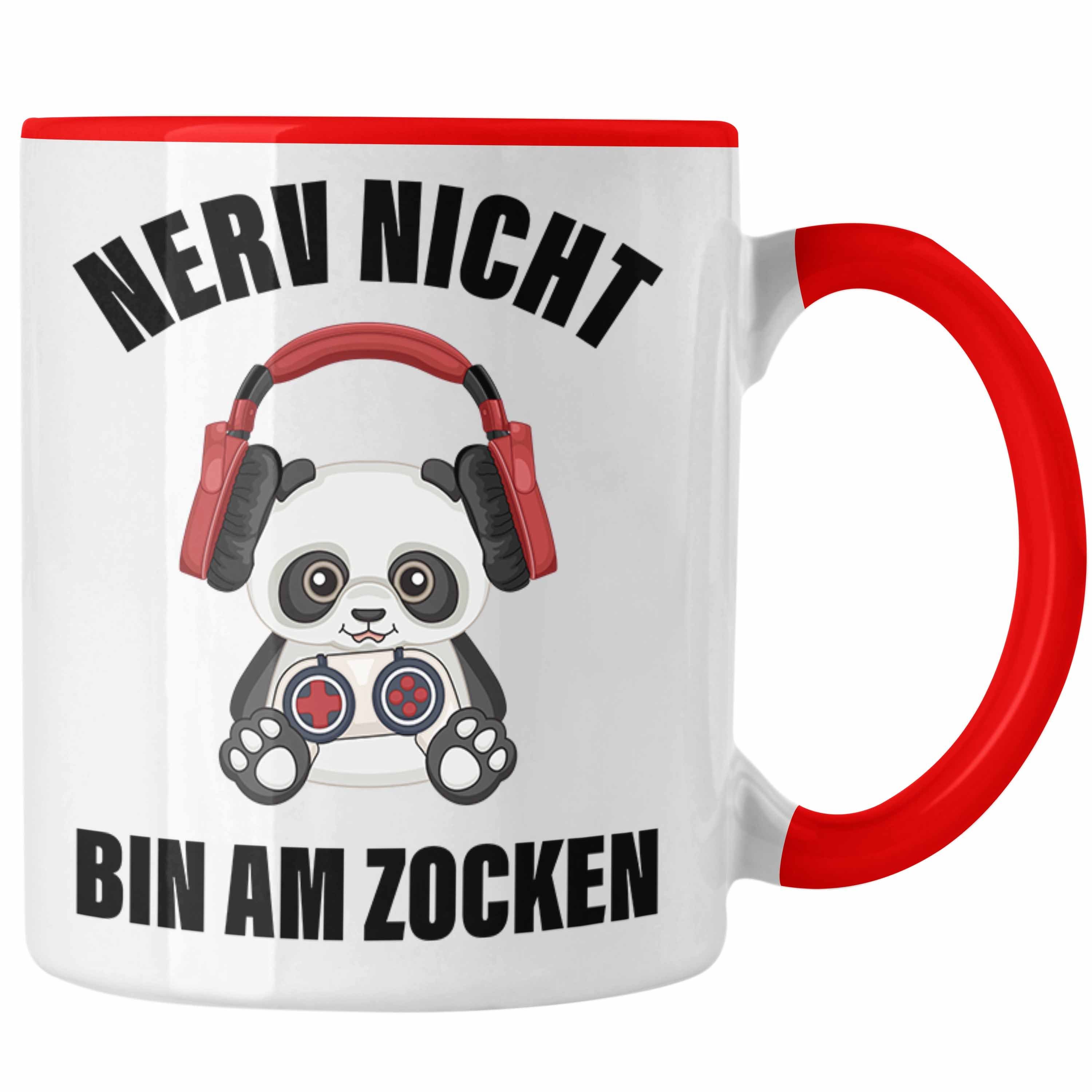 Trendation Tasse Trendation - Gamer Tasse Geschenk Jungen Zocker Mitbringsel Männer Zocken Gaming Geschenkideen PC Kinder Zubehör Spruch Lustig Nerv Nicht Rot