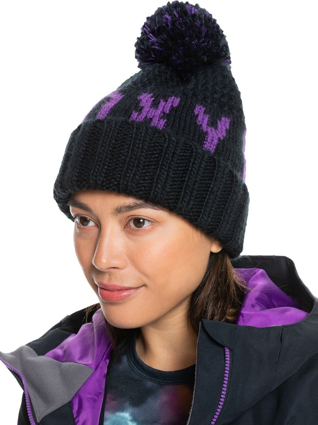 Roxy Strickmütze TONICBEANIE HDWR KVJ0 TRUE BLACK