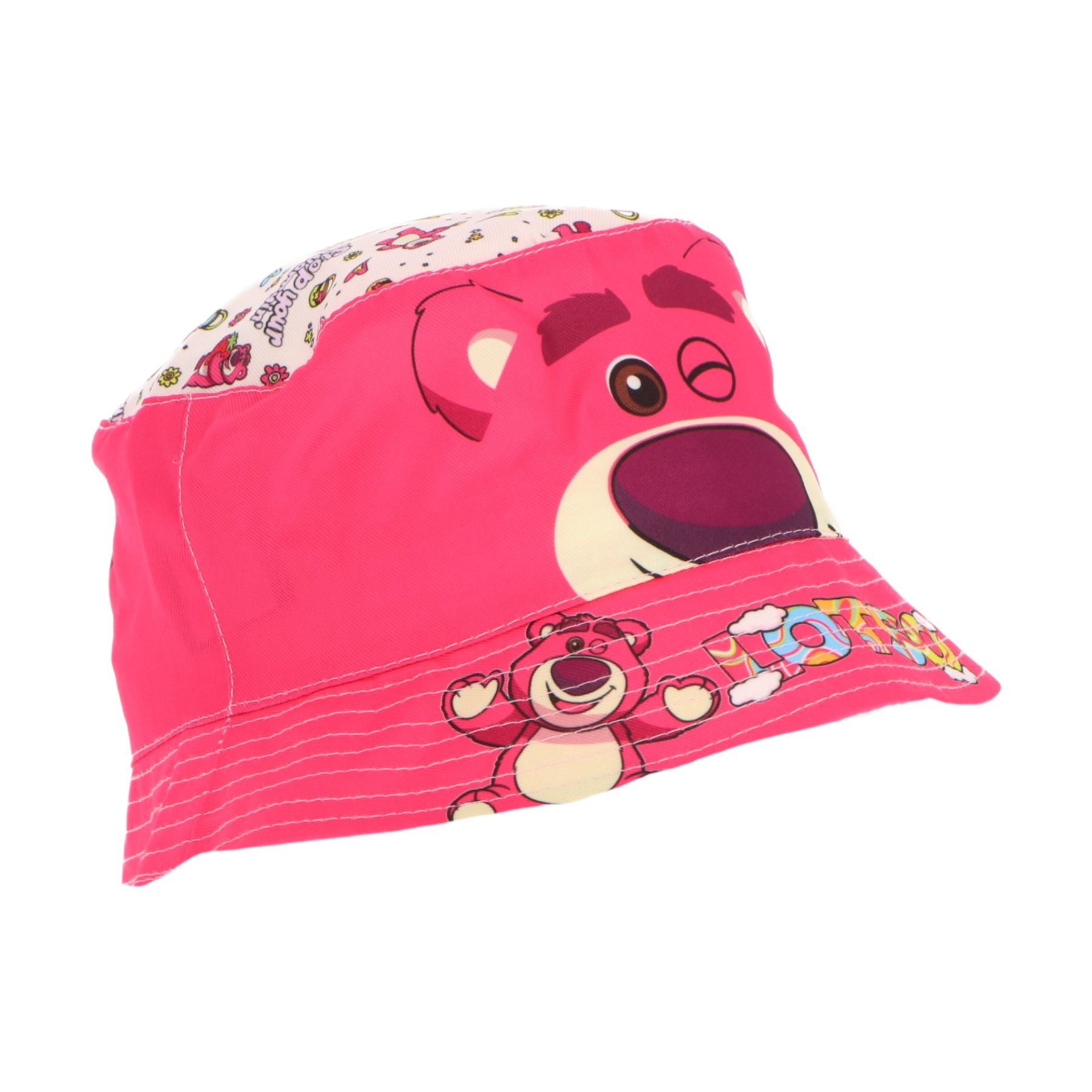 Disney Pixar Toy Story Fischerhut Lotso Bucket Hat Anglerhut Sonnenhut aus 100% Baumwolle