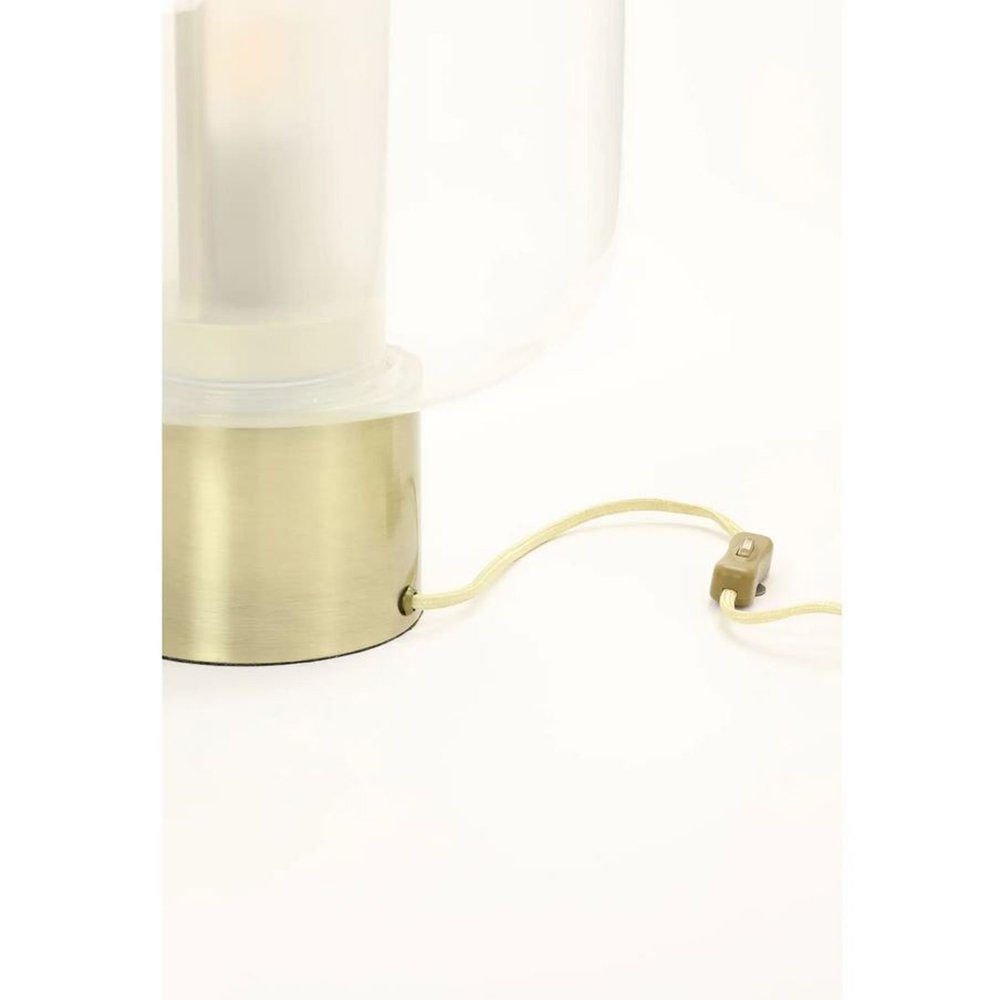 Tischleuchte Arturos Glas-Lampenschirm Living Leuchtmittel, Light & ohne & Tischleuchte Light Living Ø23cm,
