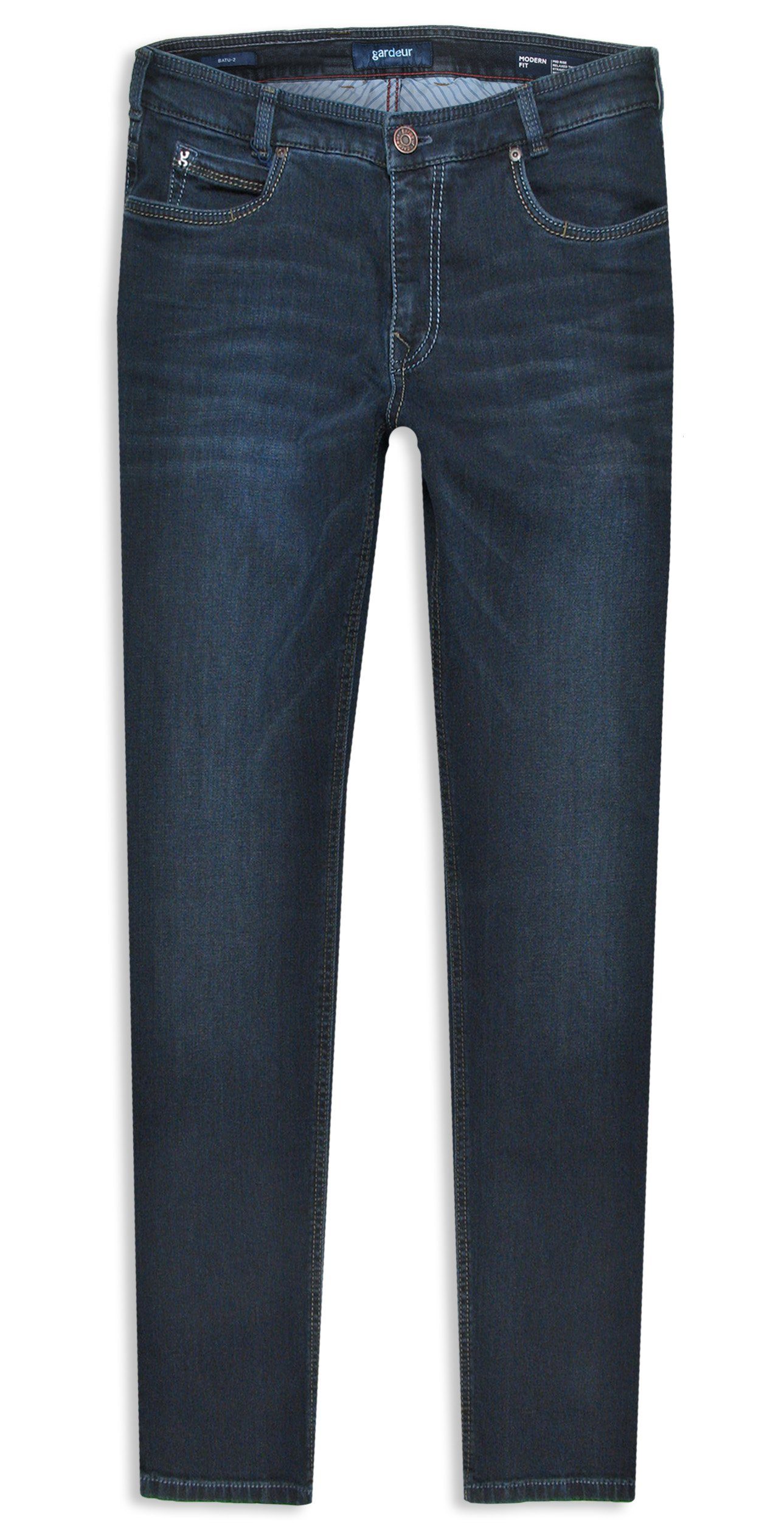 blau Denim Atelier Superflex Batu-2 GARDEUR 5-Pocket-Jeans