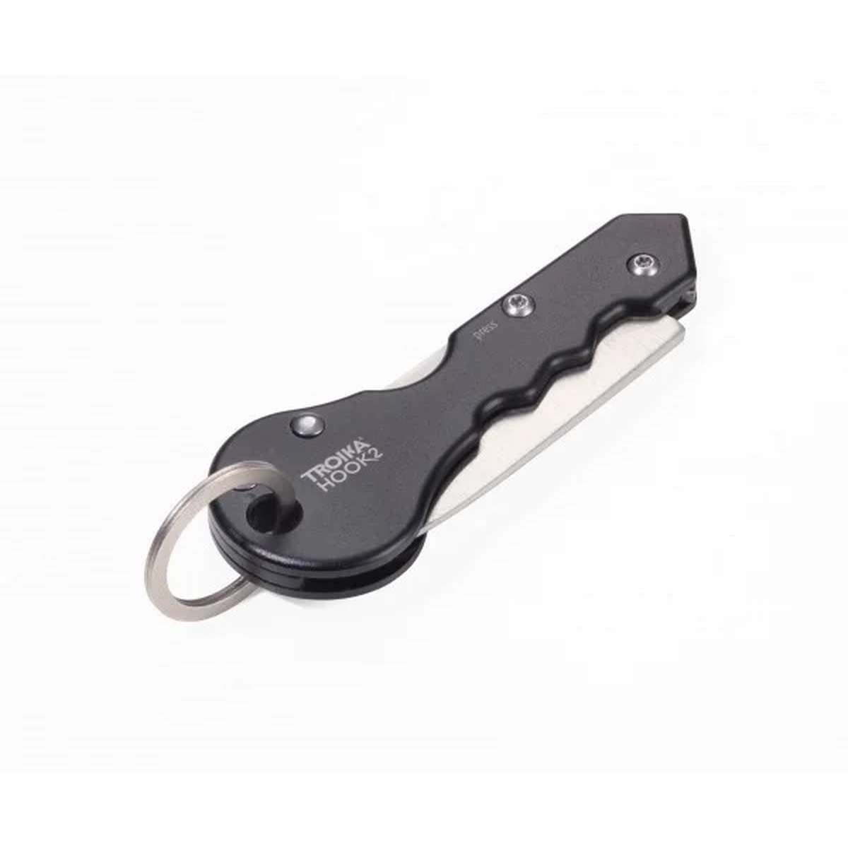 TROIKA Schlüsselanhänger TROIKA KTL88-BK Schlüsselkette Schwarz, Silber