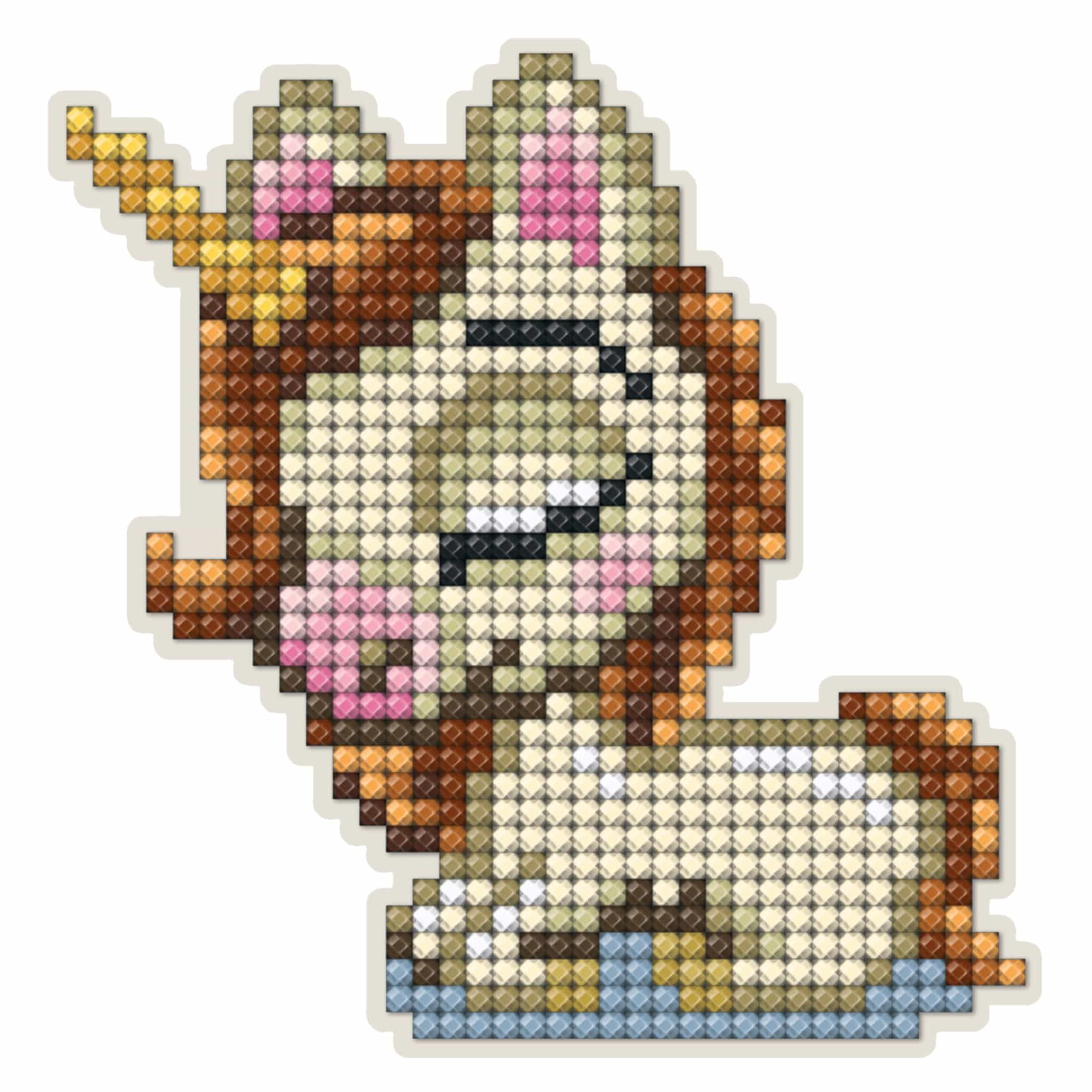 Kreativset CdA Diamanten Malerei Set Magnet 9,3x9,5cm, DCM096