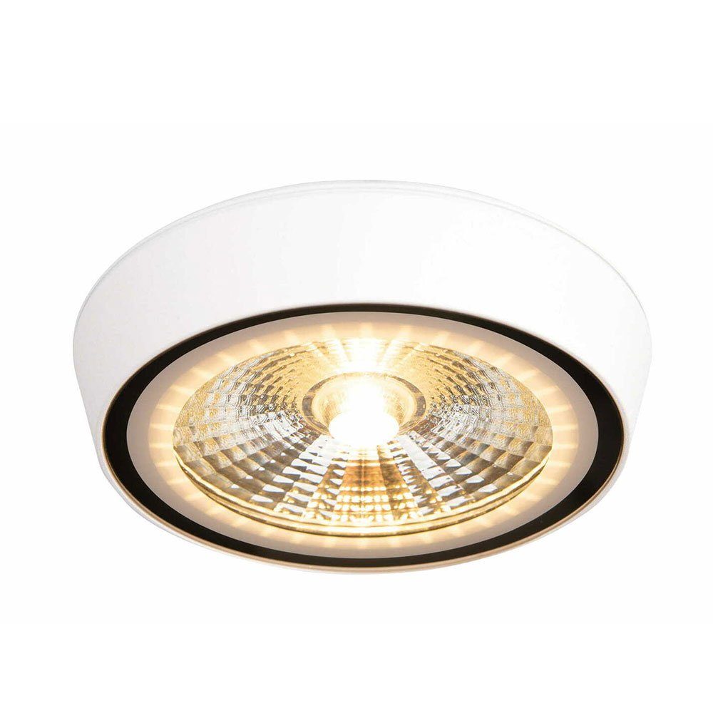 Licht-Trend LED Deckenstrahler LED Aufbauspot Santa Flat IP65 Weiß, Warmweiß
