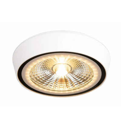 Licht-Trend LED Deckenstrahler LED Aufbauspot Santa Flat dimmbar IP65 Weiß, Warmweiß