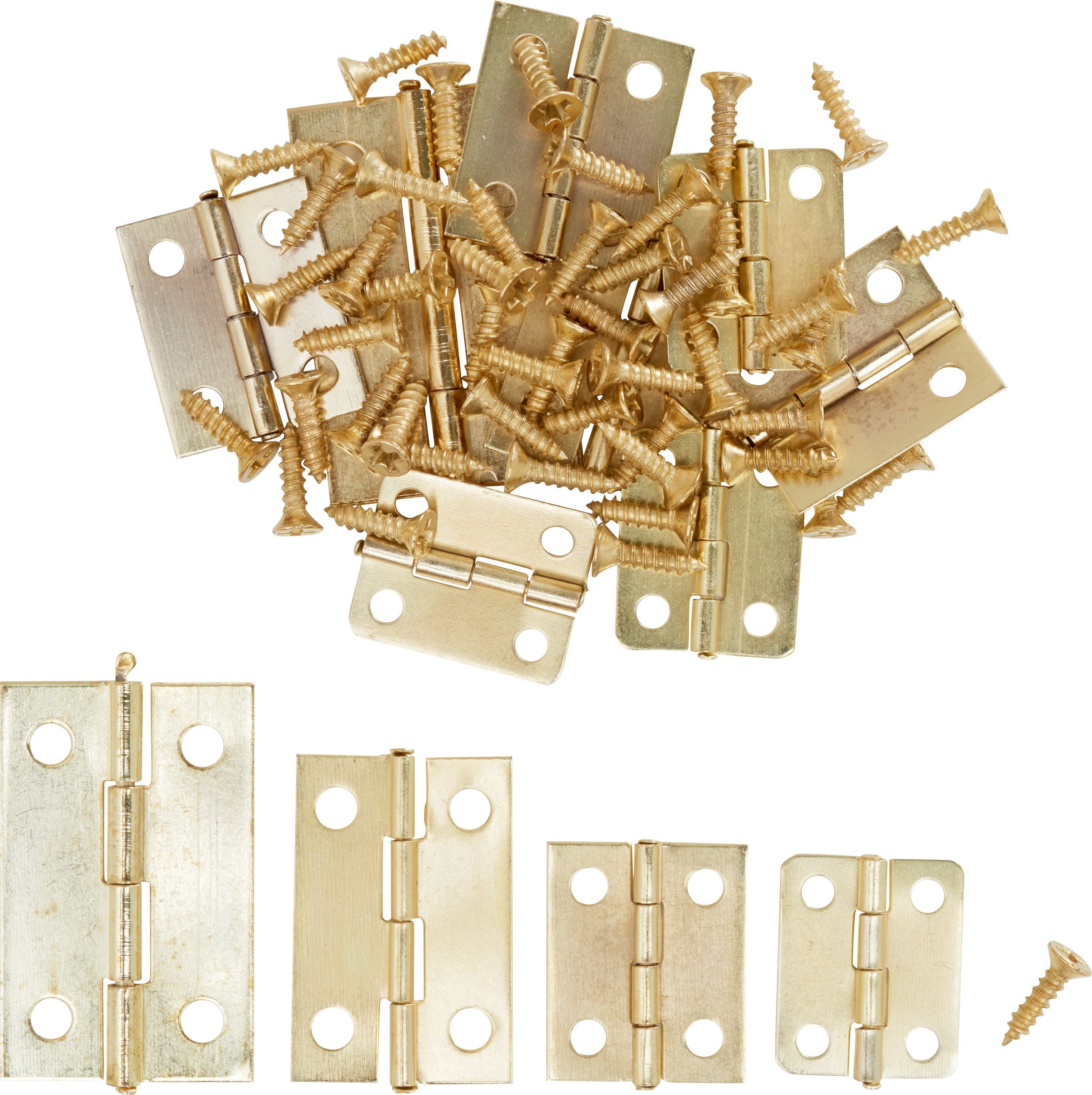 MEYCO Hobby Schrauben-Set Scharniere, 12 Stück