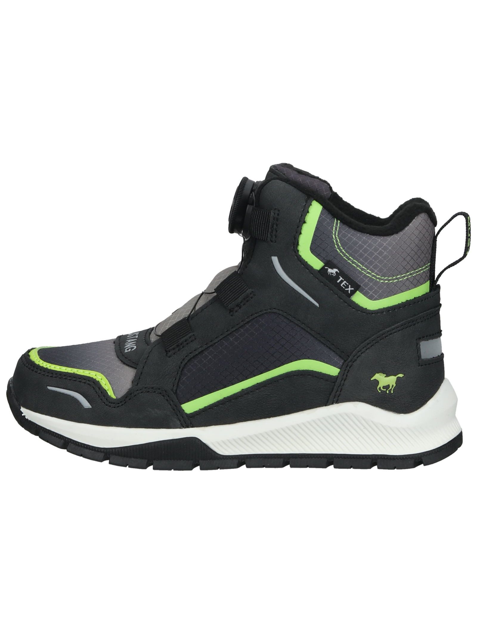 MUSTANG Stiefelette Lederimitat/Textil . Stiefelette (1-tlg)