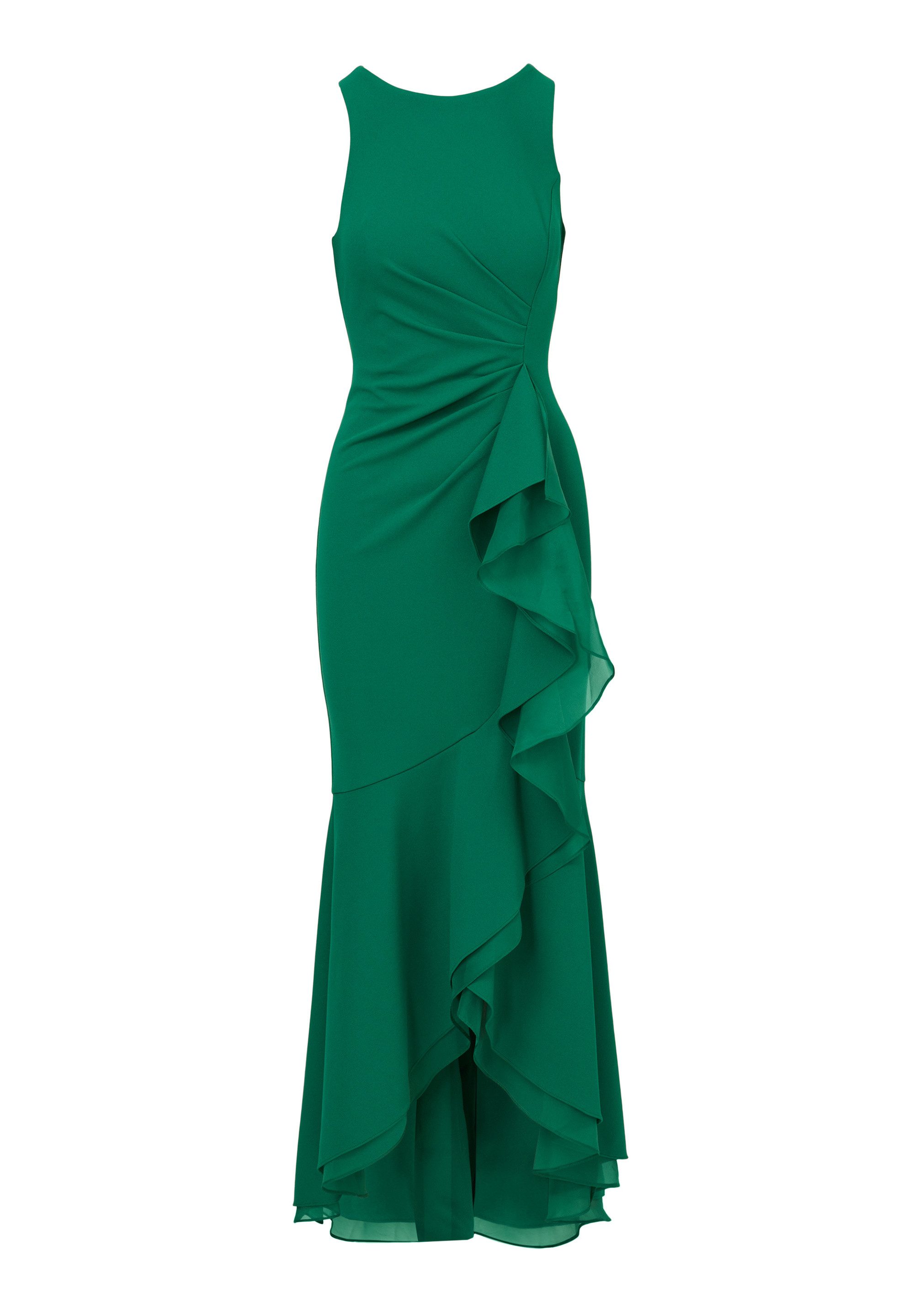Adrianna Papell Abendkleid Ruffle Crepe Halter günstig online kaufen