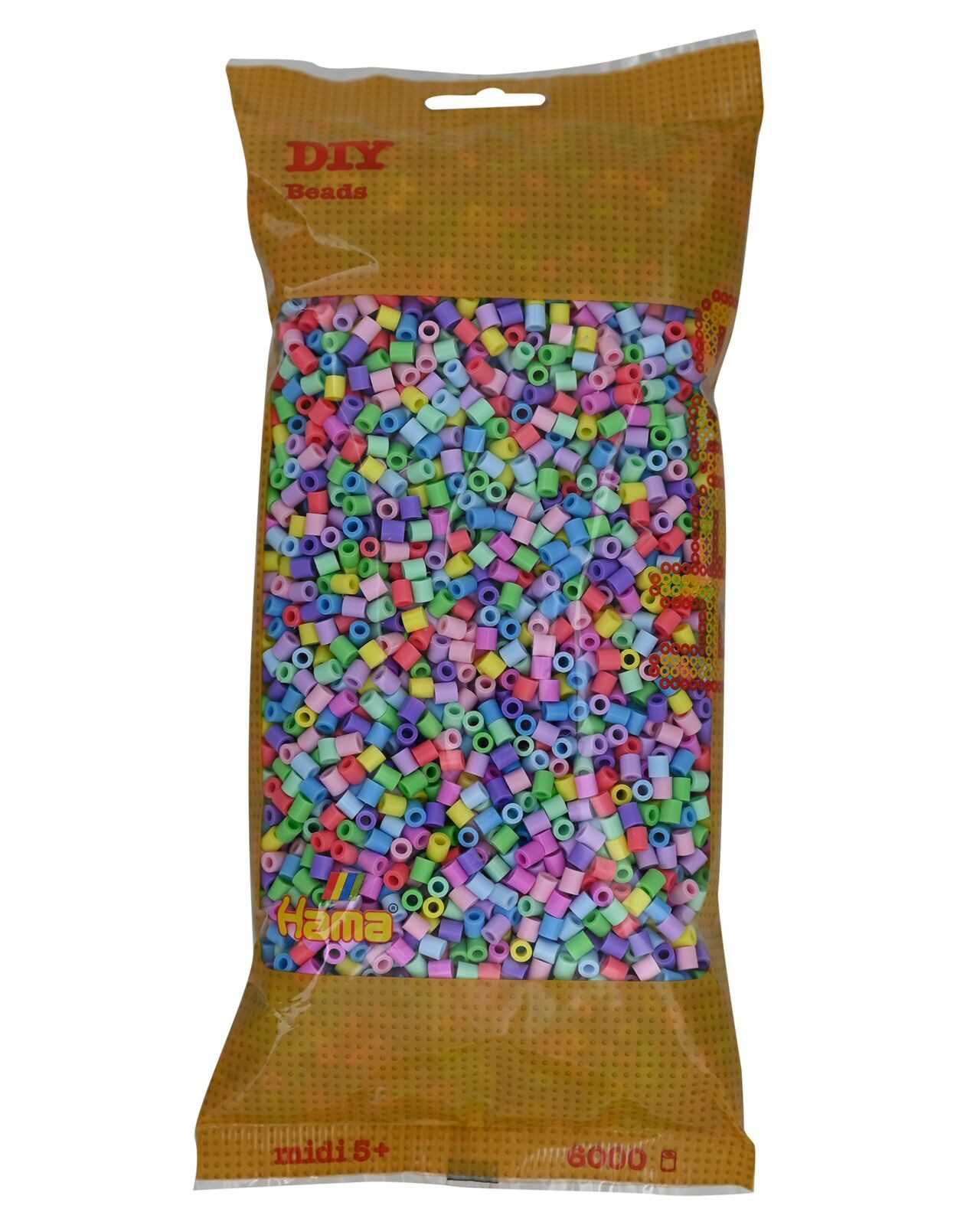 Bügelperlen Hama Beutel mit 6000 Midi-Bügelperlen Pastell Mix 50