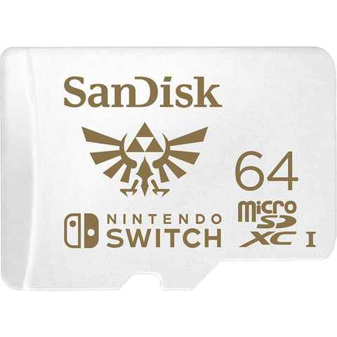 Sandisk microSDXC Extreme 64GB für Nintendo Switch Speicherkarte (64 GB, 100 MB/s Lesegeschwindigkeit, U3/UHS-I/Cl.10/R100/W60)
