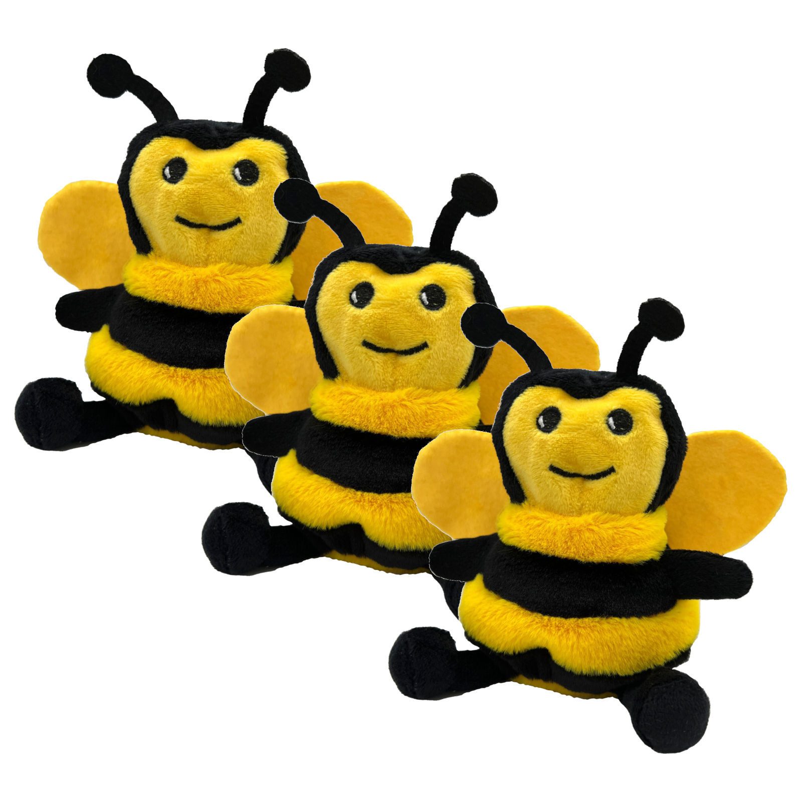 Aumüller Tierkuscheltier Katzenspielkissen mit Katzenminze, Hummel Maggie, 3er Set, Spielkis..., 100% Polyester (Plüsch)