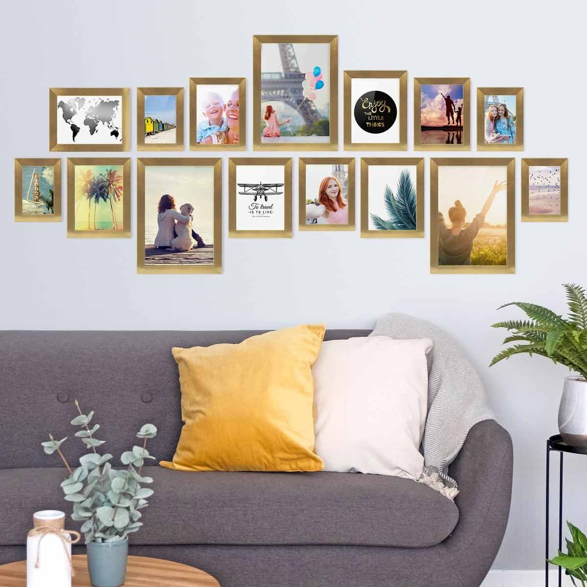 PHOTOLINI Bilderrahmen 15er Set breite Rahmen günstig online kaufen