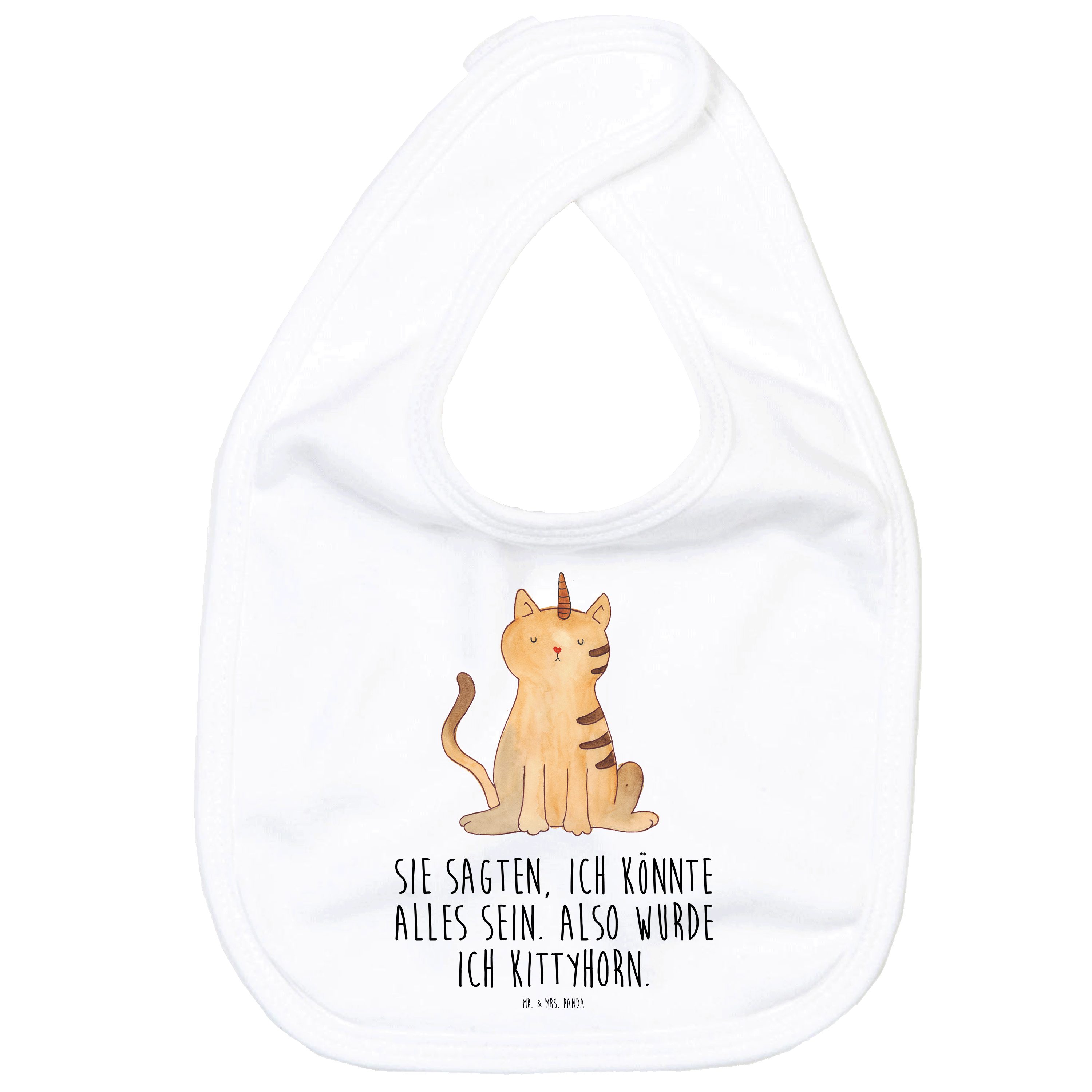 Tragetuch Einhorn Katze - Weiß - Geschenk, Kittyhorn, Geschenkidee für Babypart