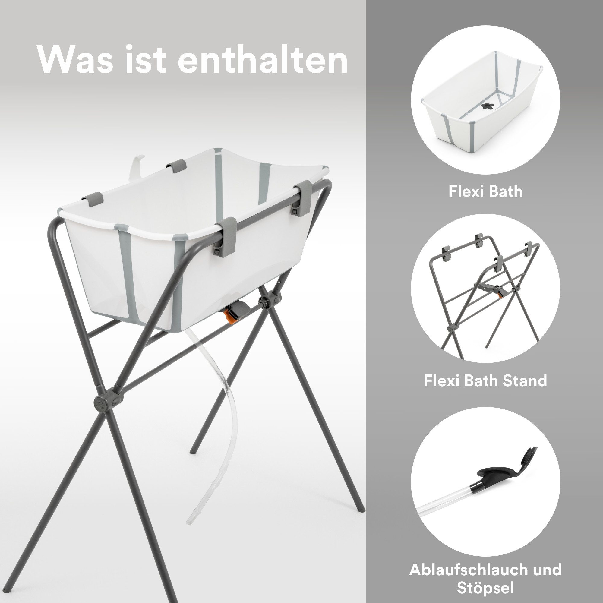 Stokke Babybadewanne Flexi Bath® mit Stand