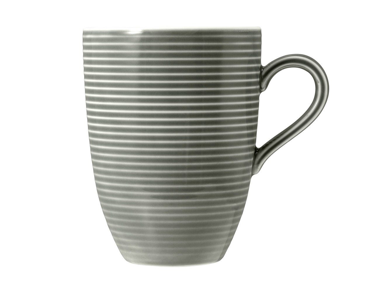 Seltmann Weiden Becher Seltmann Weiden Beat Perlgrau Becher mit Henkel 0,35l, Porzellan