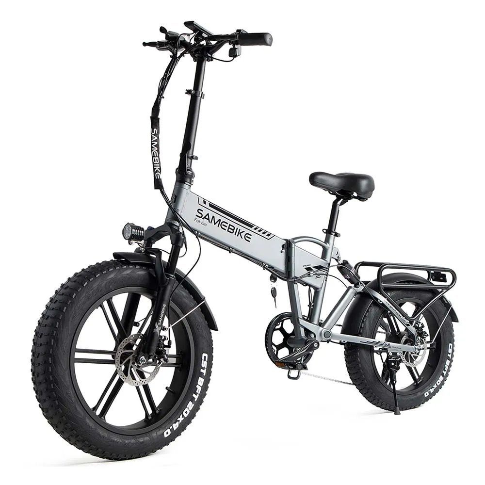 SAMEBIKE E-Bike XWLX09 20 Zoll 500W Motor All Terrain eBike 7 Gang Shimano sliver