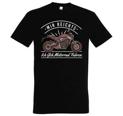 Youth Designz T-Shirt »Ich Geh Motorrad Fahren Herren Shirt« mit lustigem Frontprint