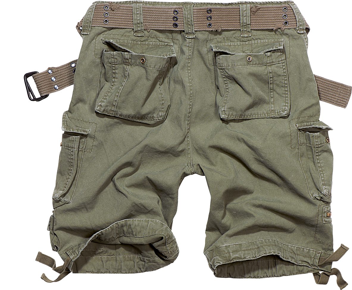 Brandit Cargohose Herren Bermuda Cargo Shorts knielang Kurze Hose Short Gürtel Knielang