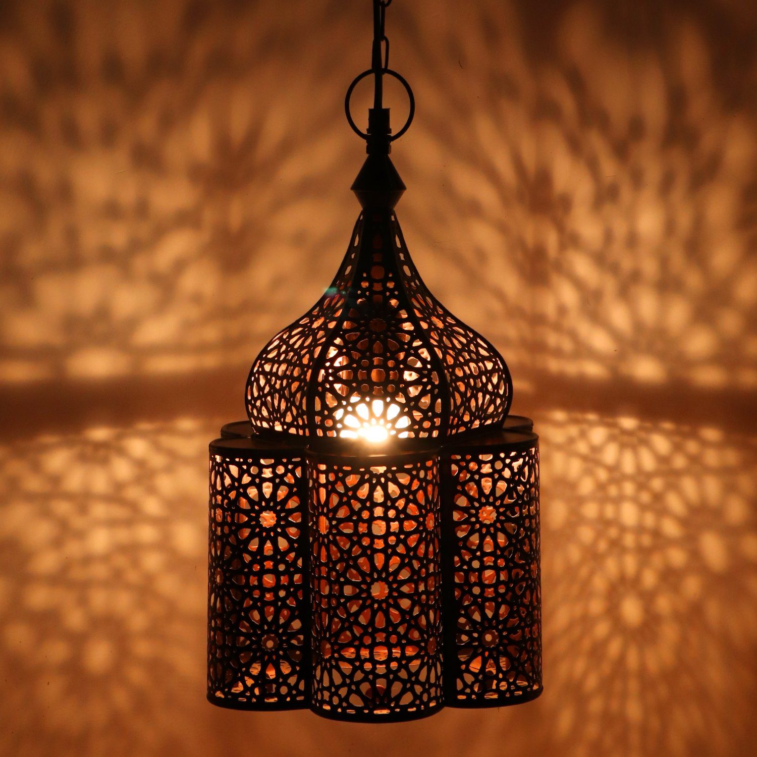 Marrakesch Orient & Mediterran Interior Deckenleuchte Orientalische Lampe Pendelleuchte Feryal 37cm