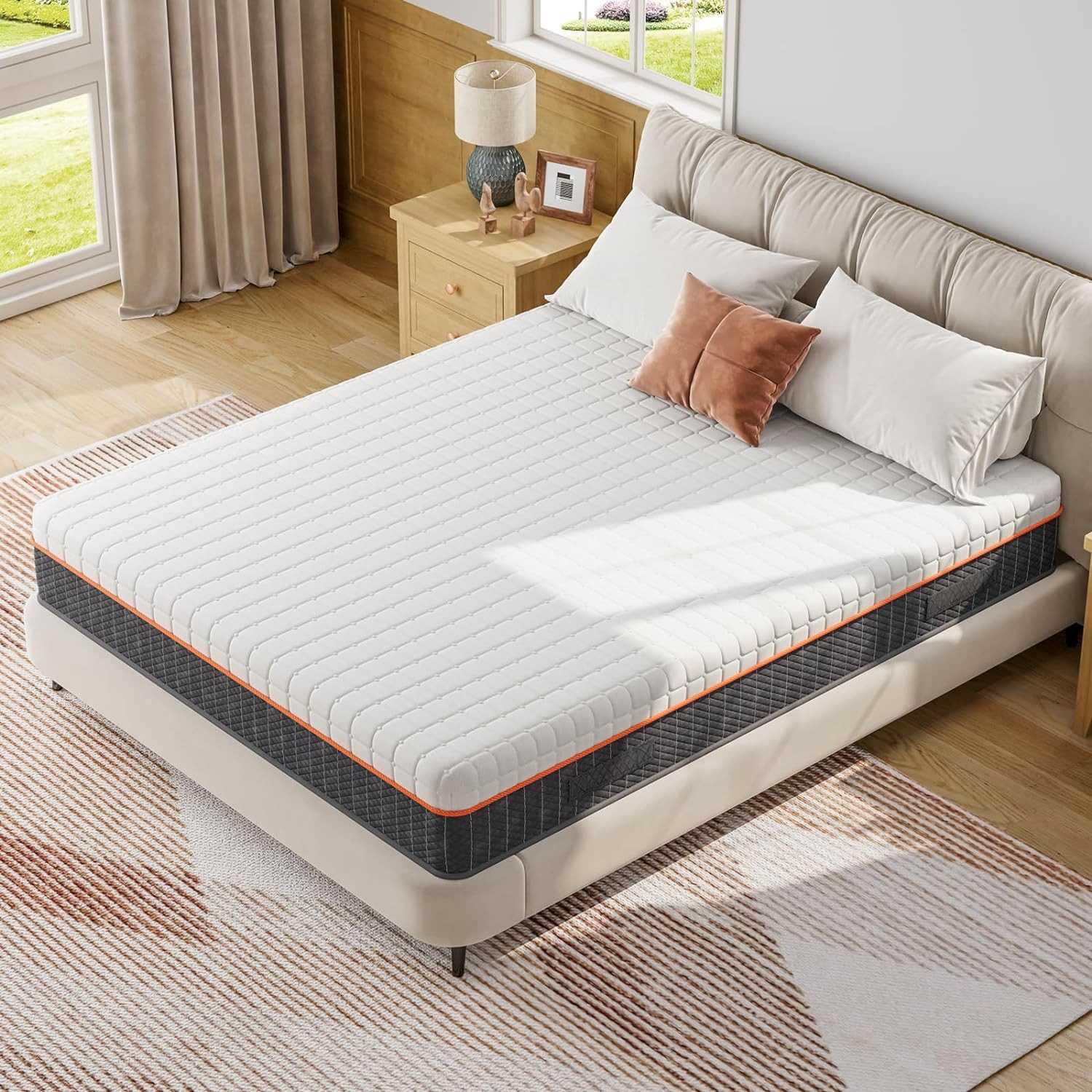 Kaltschaummatratze Ergonomischer 7-Zonen Matratze H3-H4, Vesgantti, 18 cm hoch, 90x200 cm