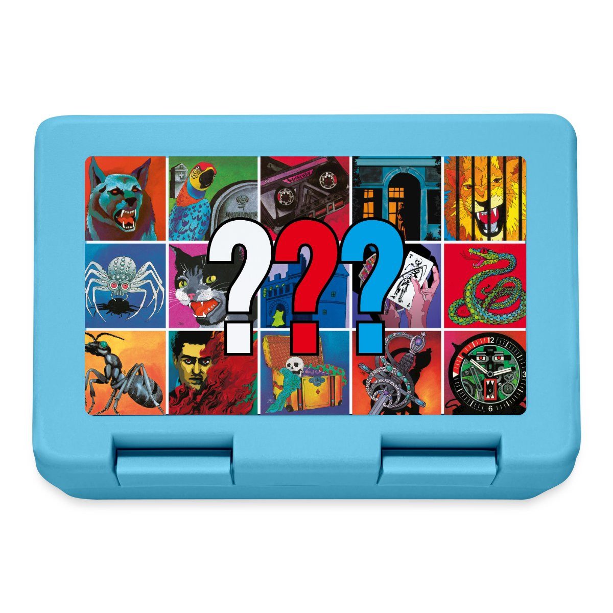 Spreadshirt Lunchbox Die Drei Fragezeichen Covermotive Brotdose Brotdose Lunchbox, Plastik, Aluminium
