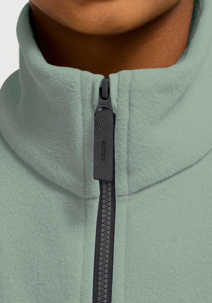 Jack Wolfskin Stehkragenpullover COLORBLOCK TAUNUS HZ K Kinder-Fleecepullover, Colorblocking-Look, Halfzip-Reißverschluss