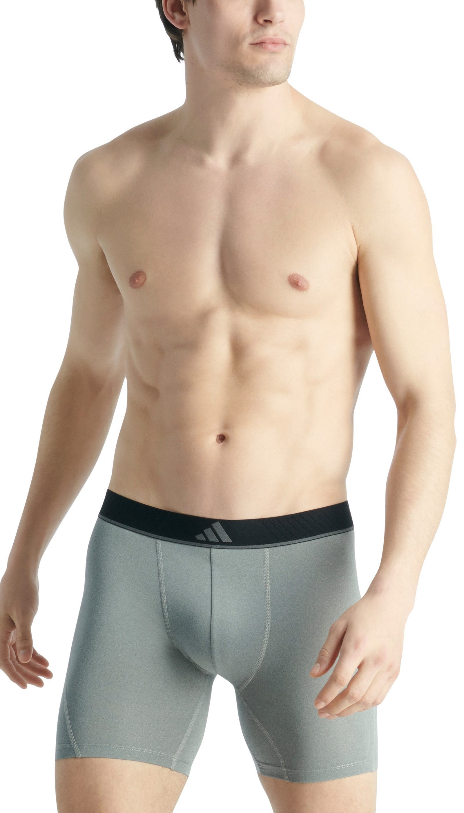 adidas Sportswear Boxer Active Micro Flex (3er Pack) Logo-Bund, elastisch, Mikrofaser, ohne Eingriff