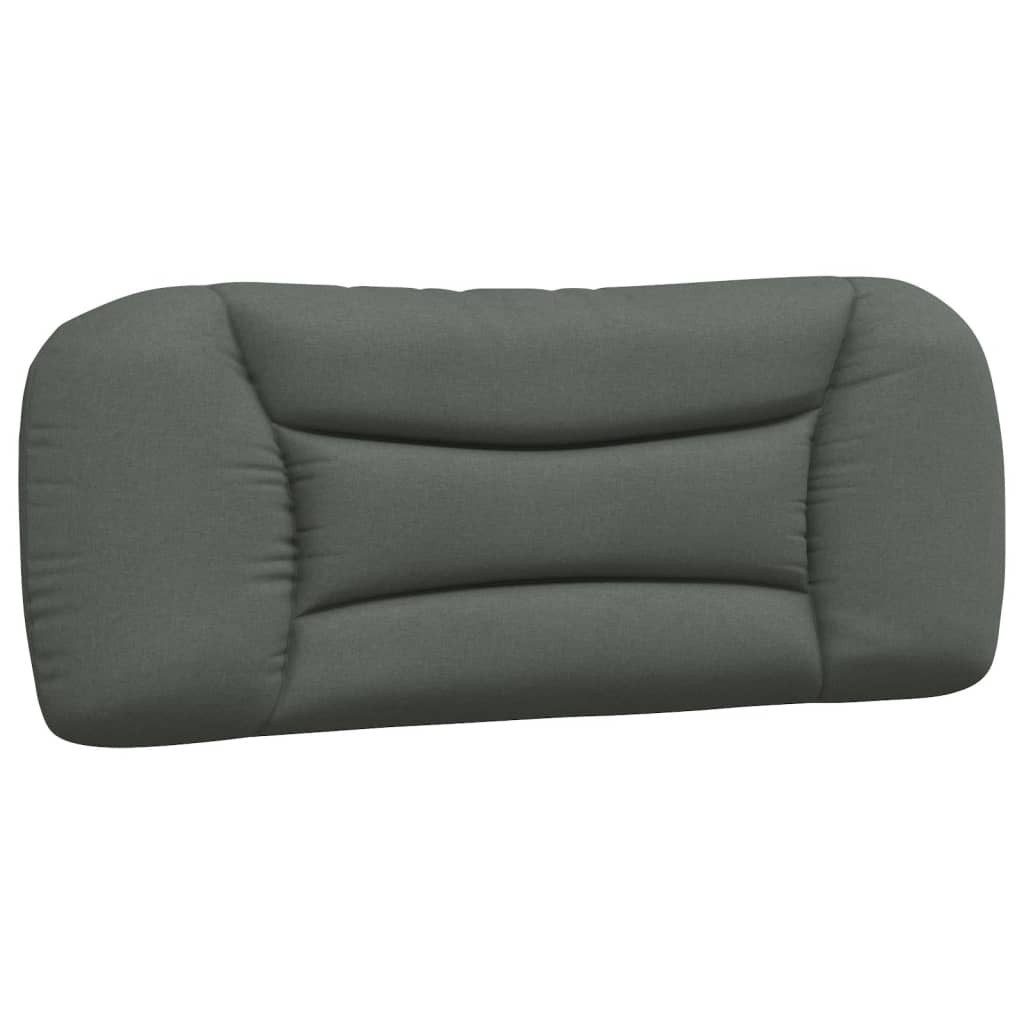 vidaXL Kopfteil Kopfteilkissen "Hvar" Dunkelgrau 100 cm Stoff, (1 St)