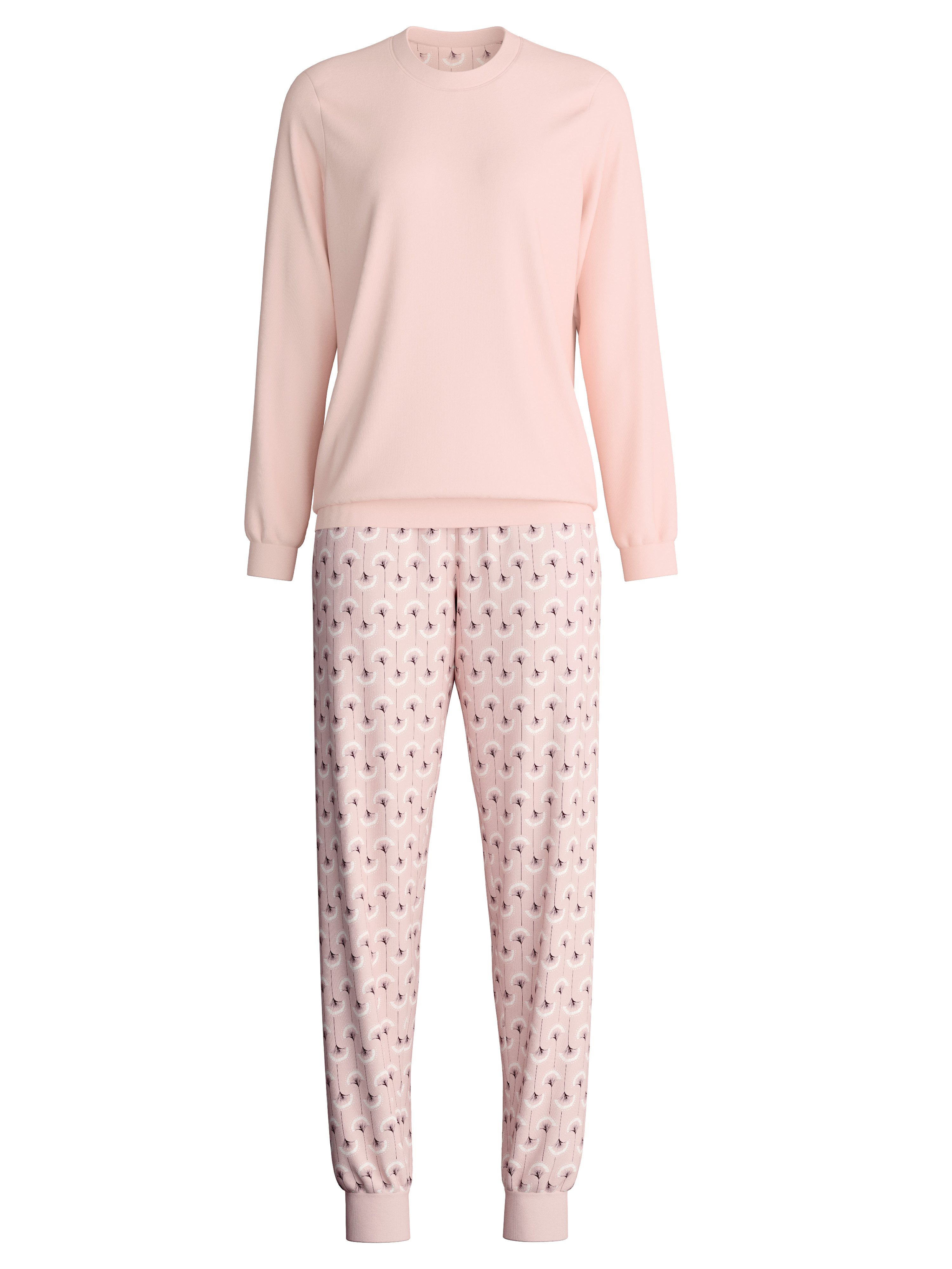 CALIDA Schlafanzug Midnight Flowers Rundhals, Langarm, günstig online kaufen
