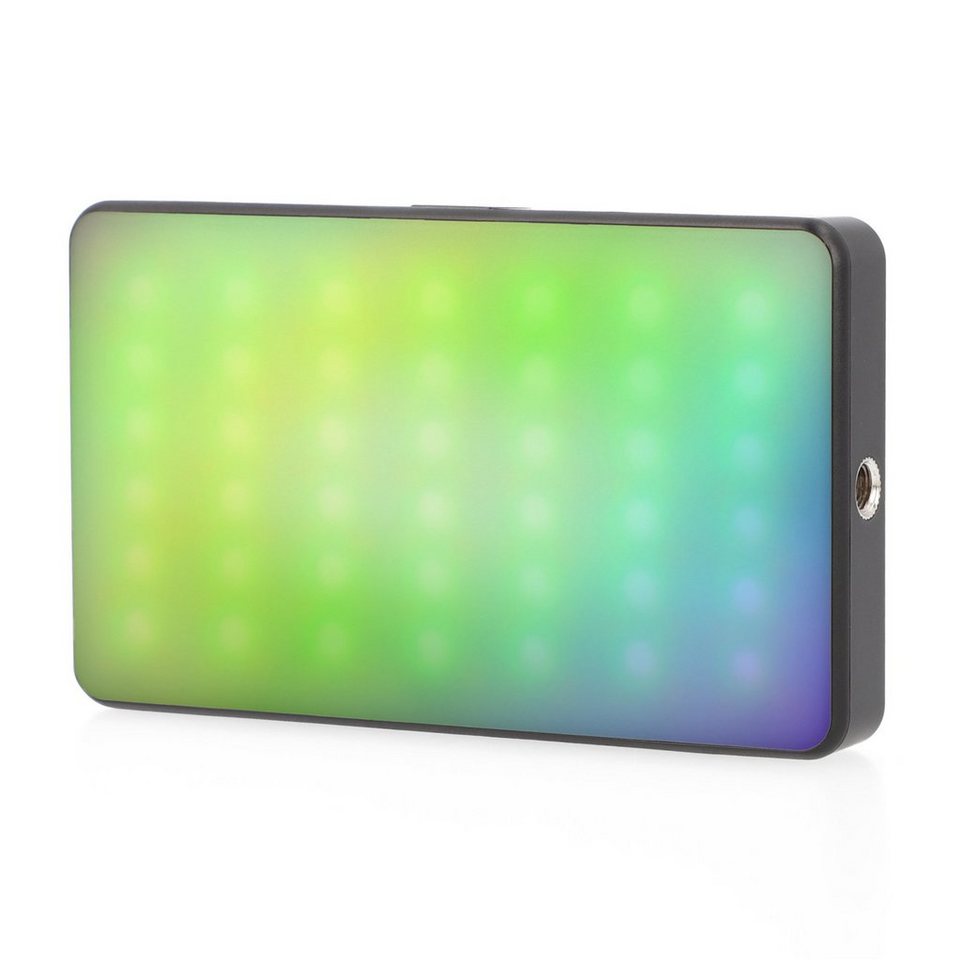 ayex LED Dekolicht vielseitige RGB Videoleuchte 20 Lichteffekte mit Display  3000mAh Akku
