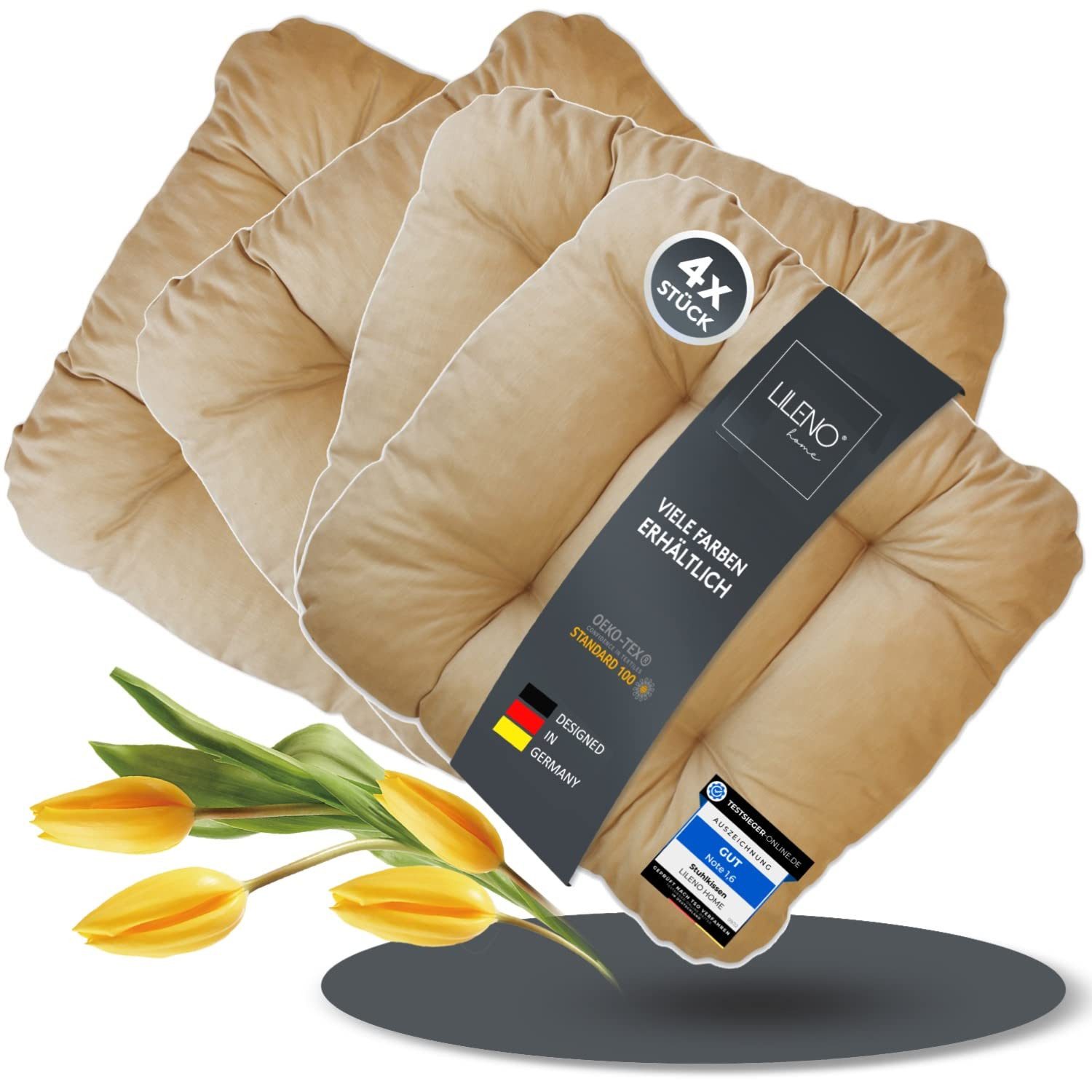LILENO HOME Stuhlkissen Sitzkissen für Gartenstuhl, günstig online kaufen
