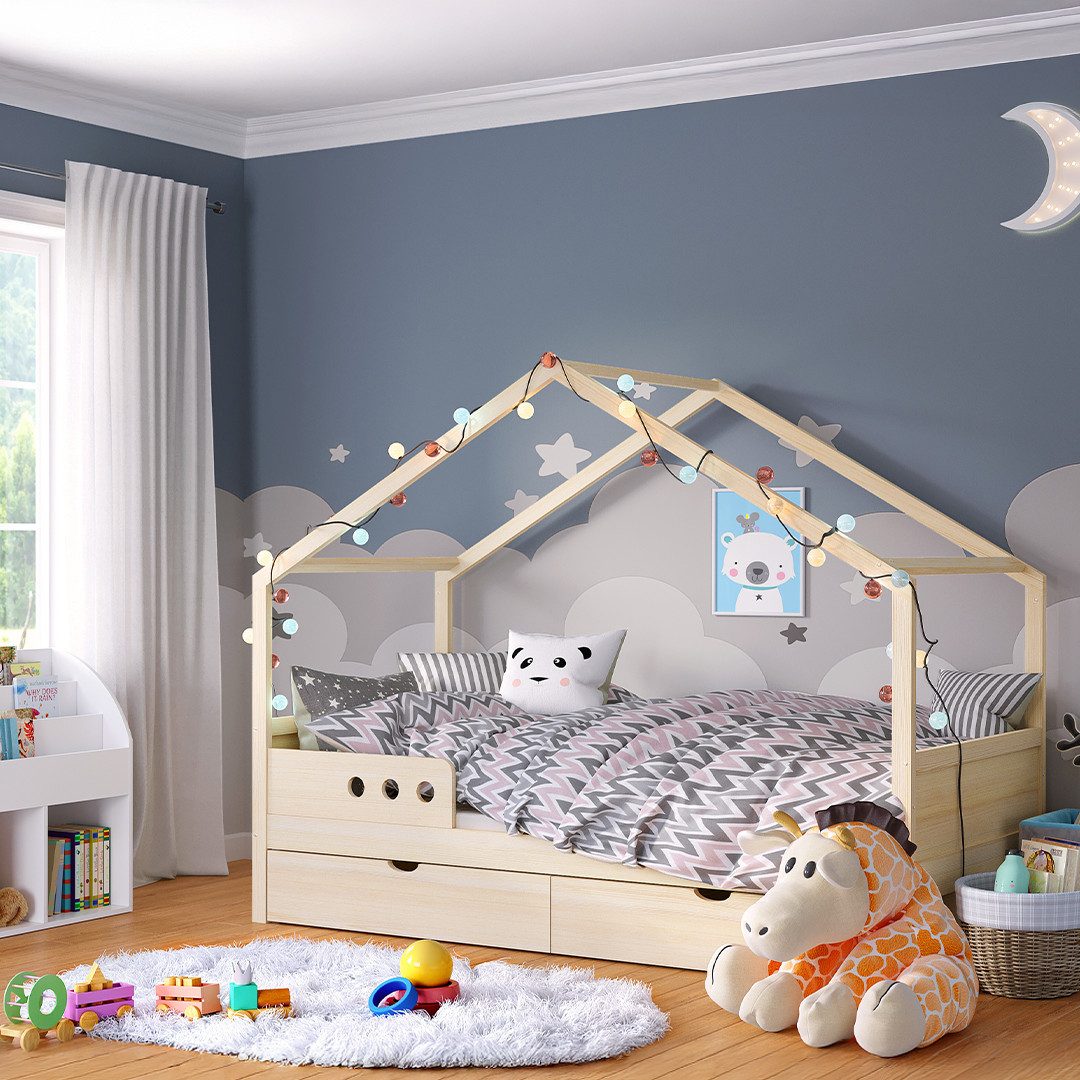 Bellabino Hausbett Bela (Kinderbett 90x200 cm, günstig online kaufen