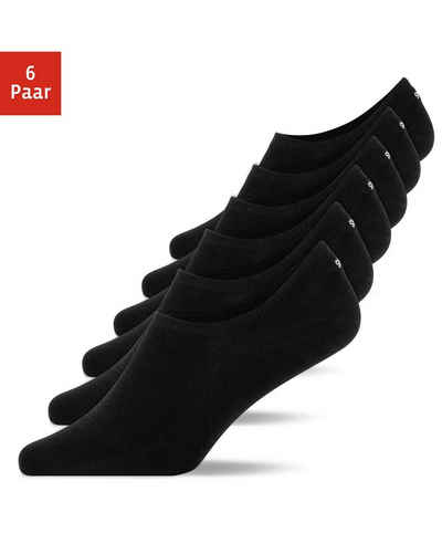 SNOCKS Füßlinge Invisible Socks Sneaker Socken Damen & Herren (6-Paar) aus Bio-Baumwolle, rutschfest und unsichtbar in den Schuhen