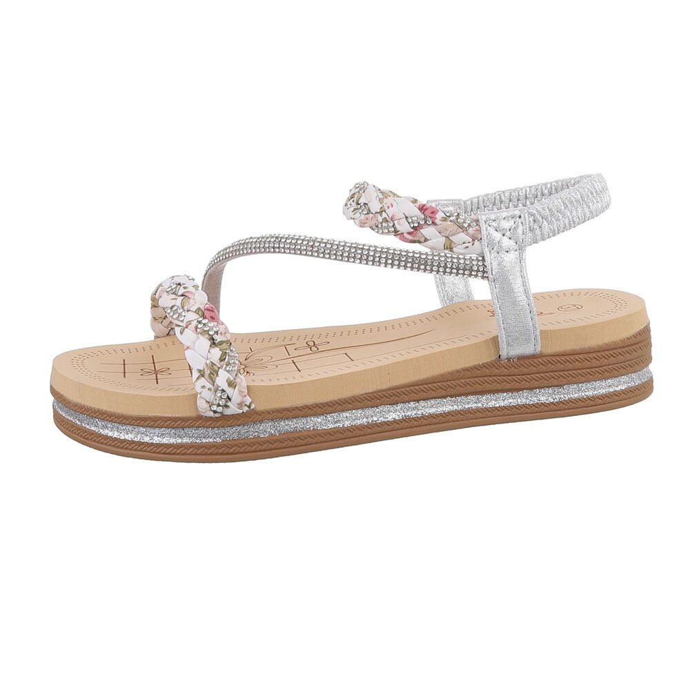 Ital-Design Damen Freizeit Riemchensandalette (86017025) Keilabsatz/Wedge günstig online kaufen