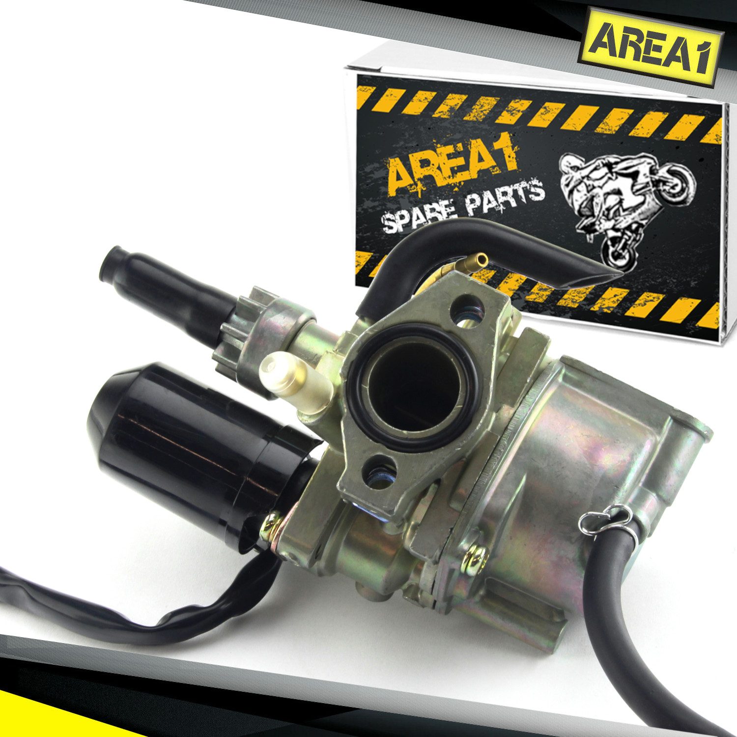 Area1 Motorroller Ersatz Vergaser 12mm 50ccm 2Takt Kompatibel mit Peugeot, 0 km/h, Euro 0