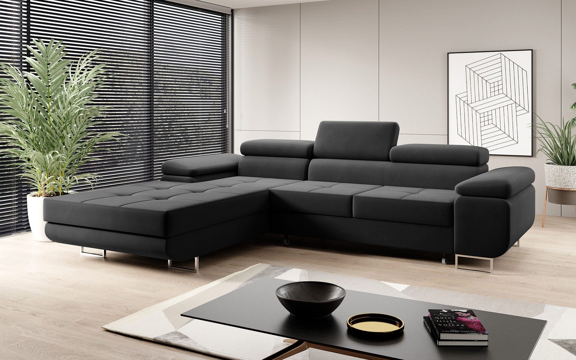 Luxusbetten24 Schlafsofa Designer Sofa Calvera, mit günstig online kaufen