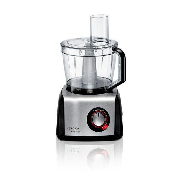 BOSCH Kompakt-Küchenmaschine MultiTalent 8 MC812M865, 1250 W, 3,9 l Schüssel, Mixer 1,5 L, Universalmesser, Wendescheibe, Würfelschneider, schwarz – Bild 2 von 5