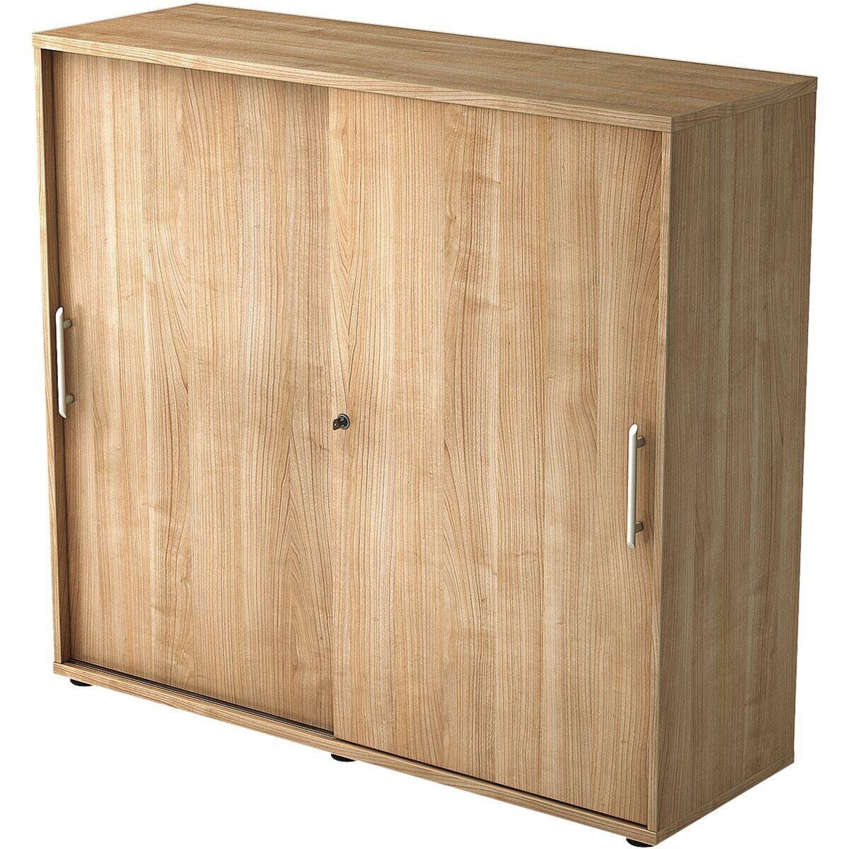 HAMMERBACHER Schiebetürenschrank J-Line Relinggriffe aus Kunststoff, stapelbar (bis 6 Ordnerhöhen)