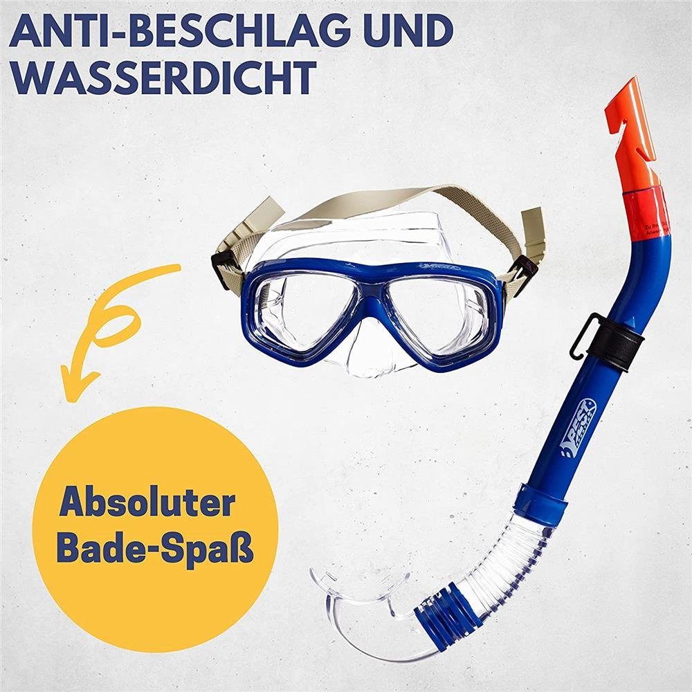 Best Sporting Tauchset Anaconda, Blau, mit Taucherbrille und Schnorchel, für Jugendliche