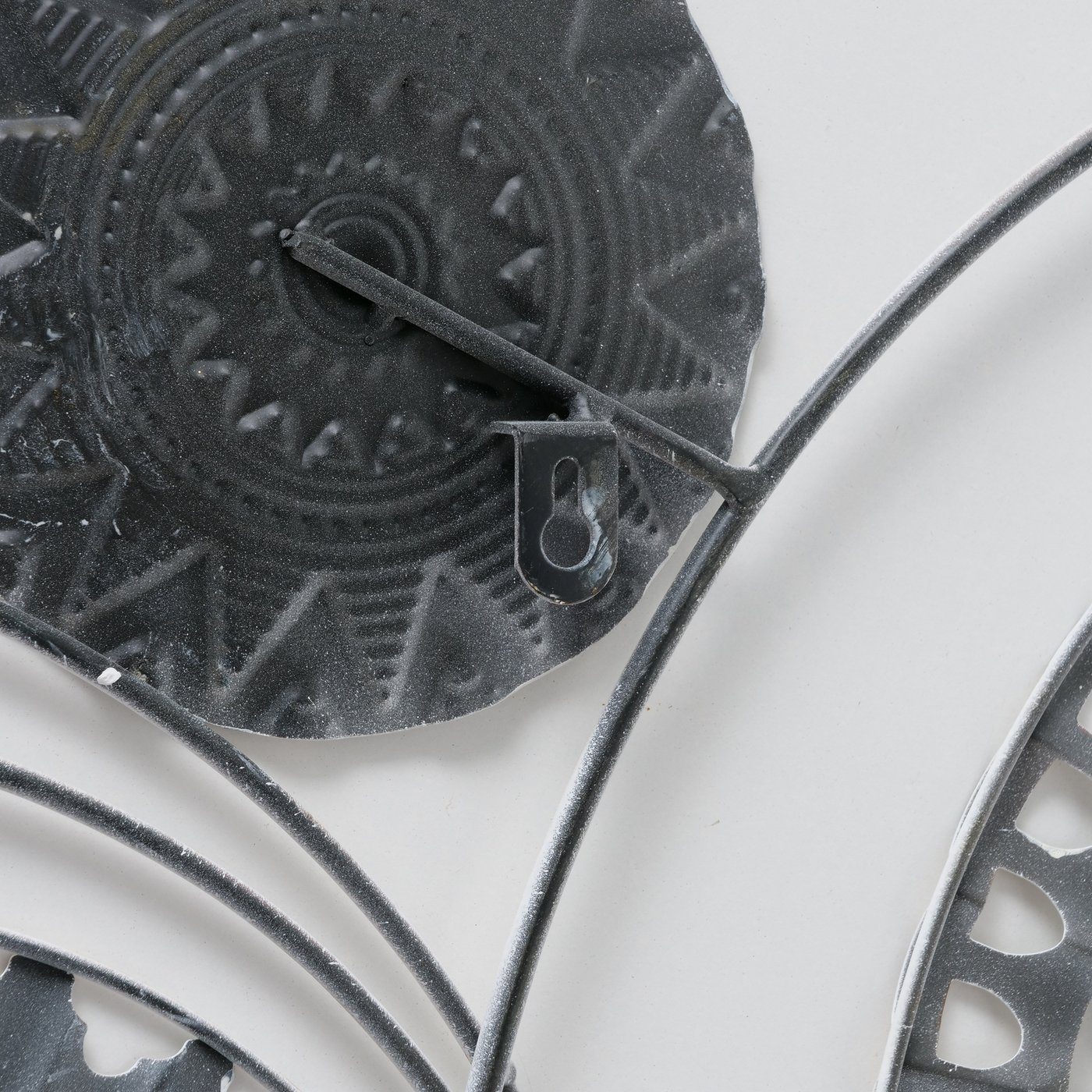 Kreise in Metall aus "Clarissa" B86cm, BOLTZE weiß Wanddekoobjekt