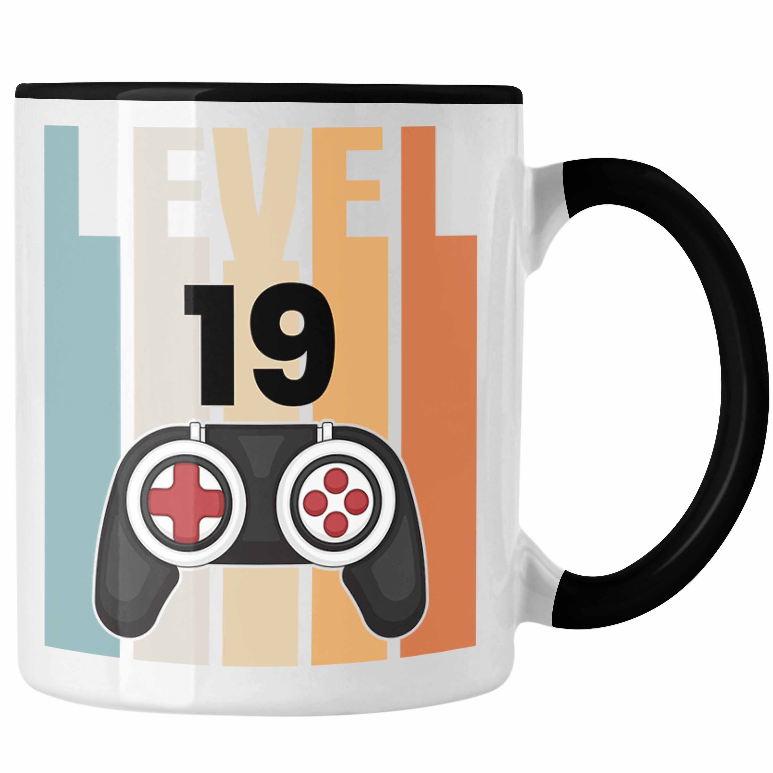 Jungs Trendation - Tasse Schwarz Trendation zum Gamer Geschenkidee Jungen Tasse Geburtstag 19.