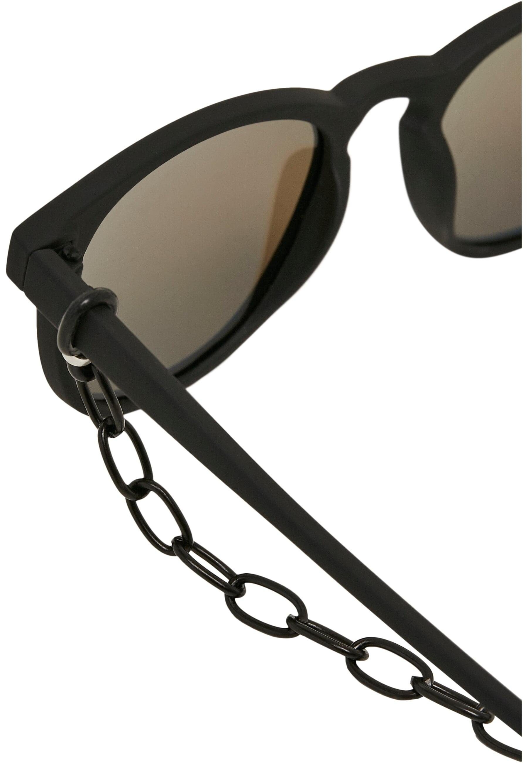 URBAN CLASSICS Sonnenbrille Sunglasses black/blue Chain Arthur Unisex with