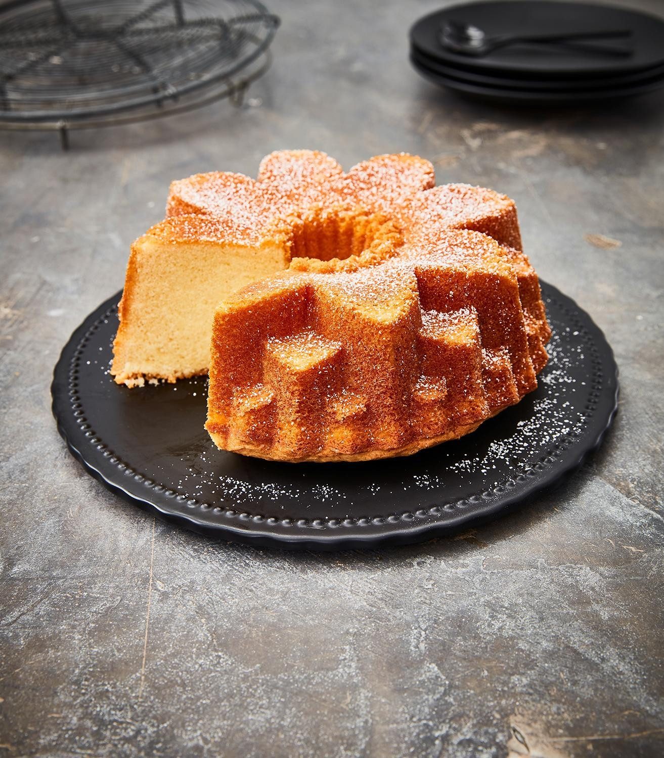 Birkmann Gugelhupfform CONTOURA, Ø 22 cm, Grau, Aluminiumguss, antihaftbeschichtet