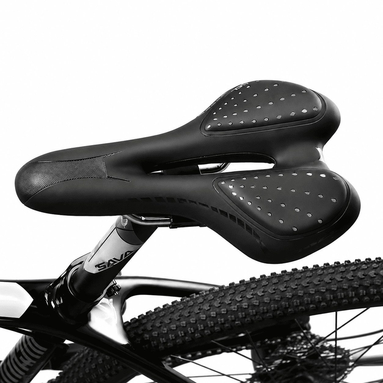 MidGard Fahrradsattel Unisex Fahrrad Sattel, ergonomische Fahrradsitz, wasserabweisend, spezielle Gel-Technologie für individuelle Körperformanpassung