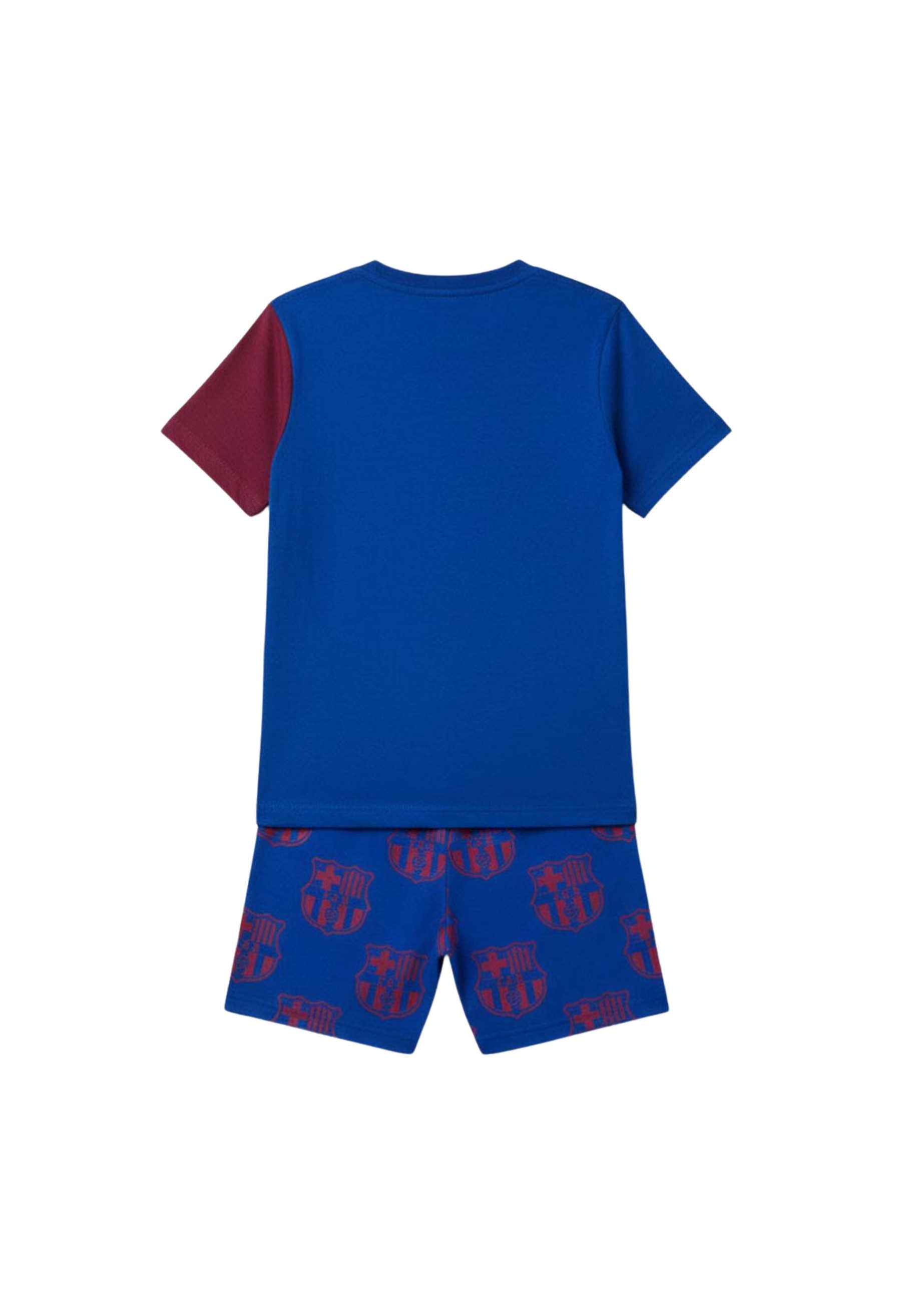Disney Schlafanzug Short Pajamas Single Jersey FC Barcelona (Set)