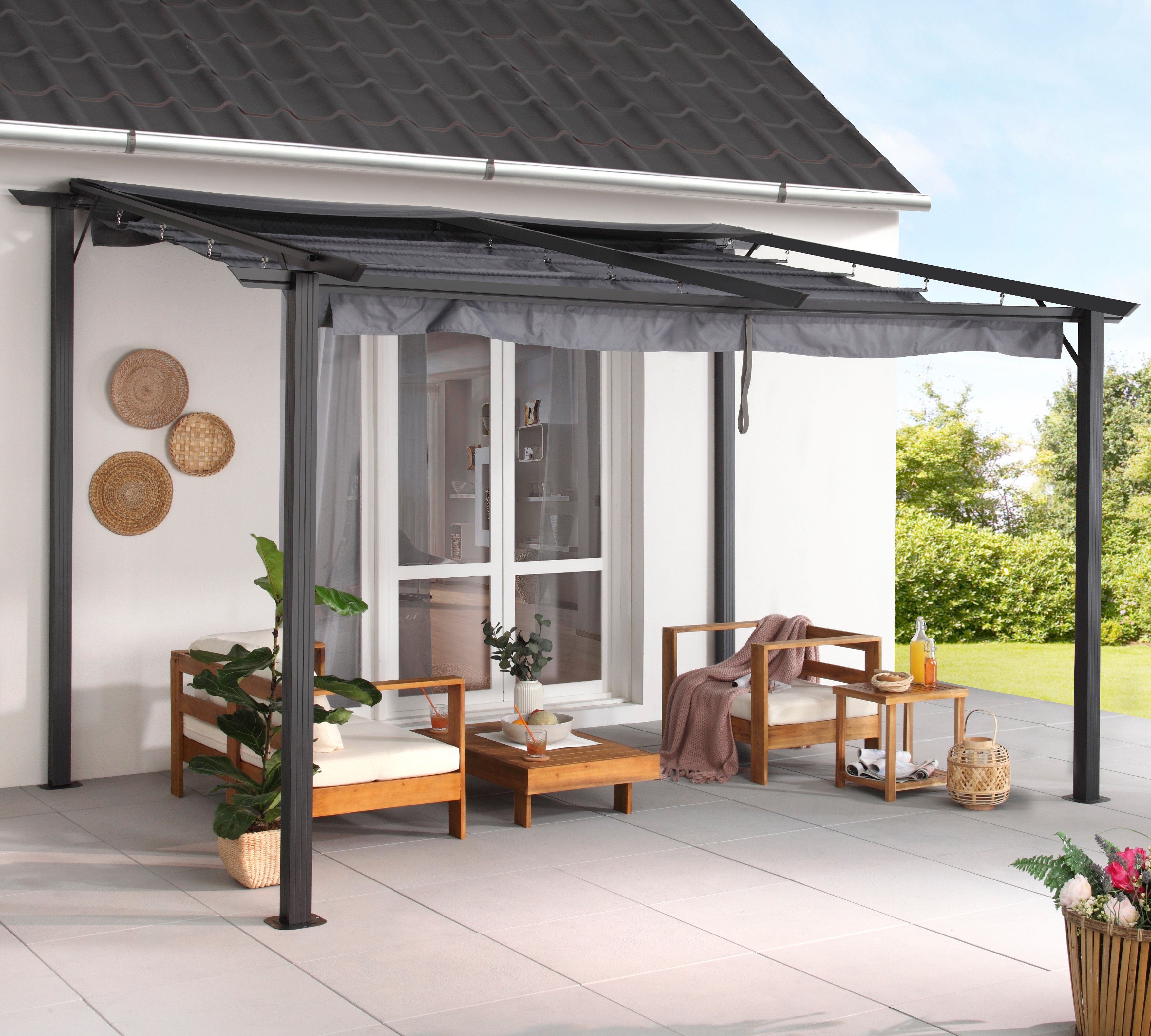 KONIFERA Anbaupavillon Vivara, BxT: 400x300 cm günstig online kaufen