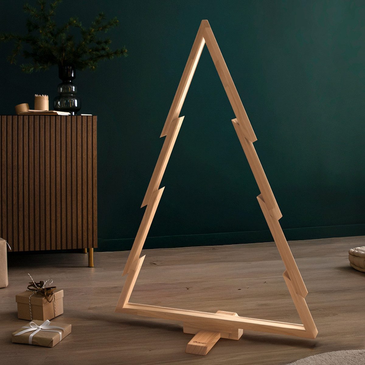 howa Dekobaum, Weihnachtsbaum Holz groß Weihnachtsdeko mit Stangen, Haken, günstig online kaufen