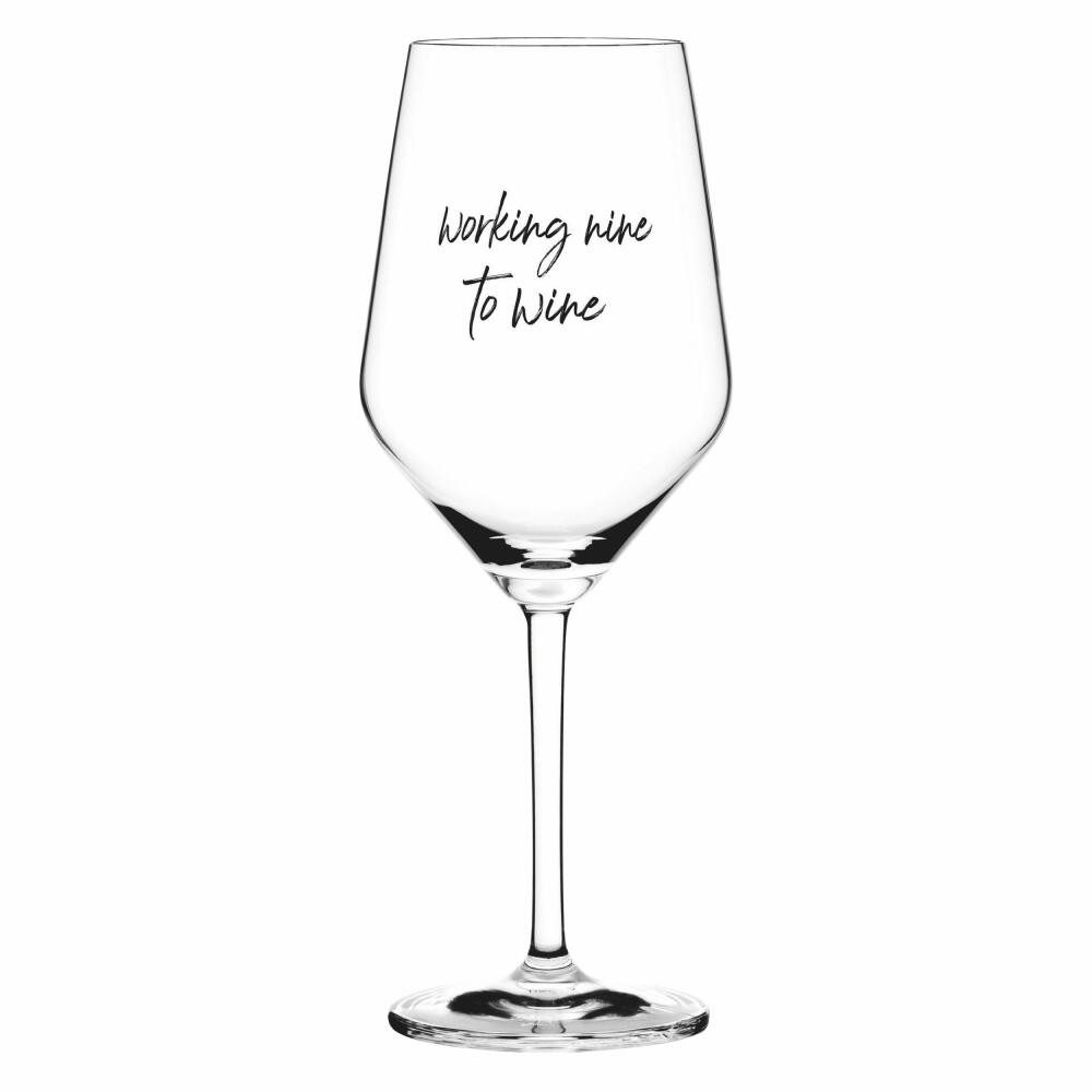 Ritzenhoff Weinglas Sand&Soda Working nine to wine, Kristallglas