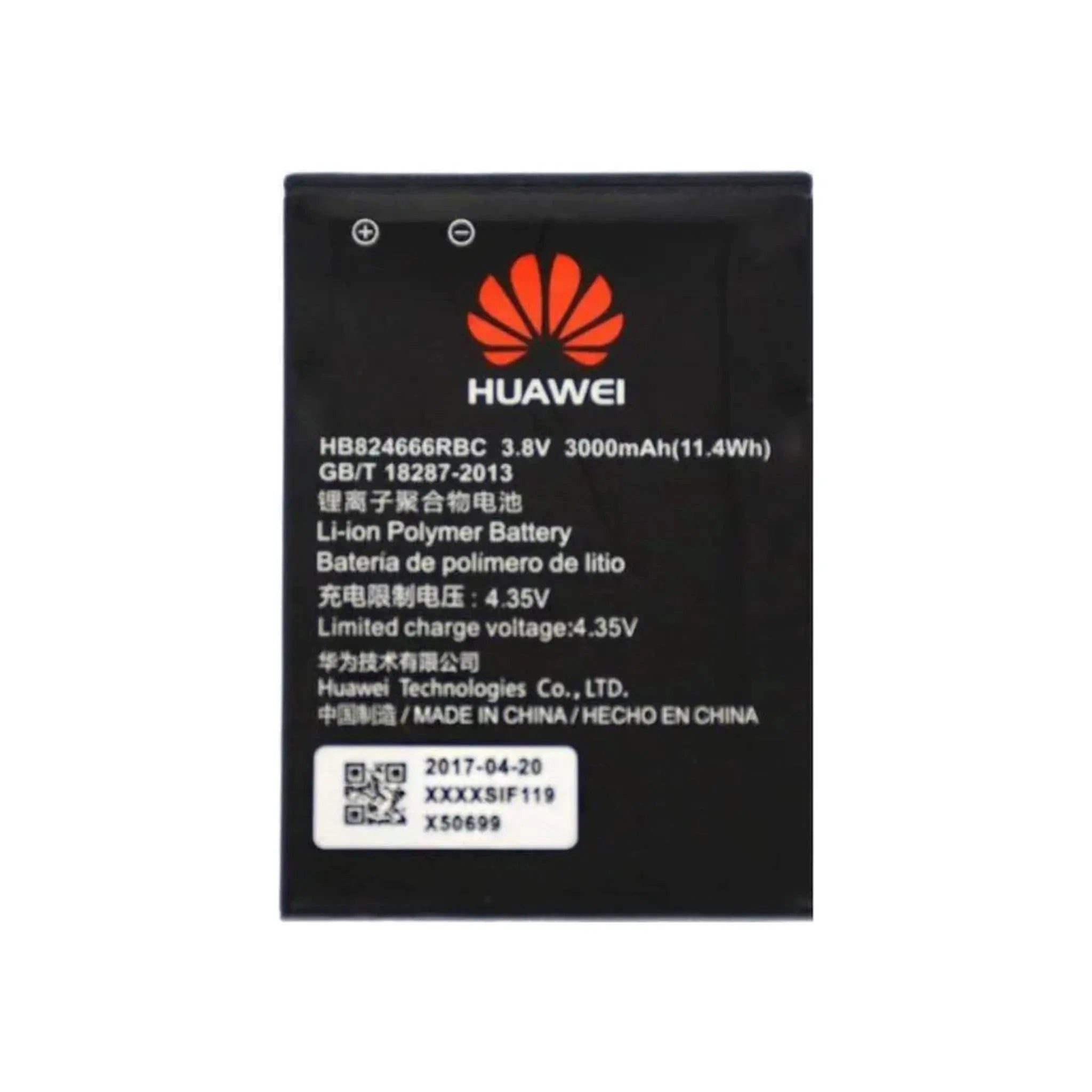 Huawei Akku HB824666RBC Li-Ion-Polymer 3.8 Volt 3000 mAh Handy-Akku 3000 mAh
